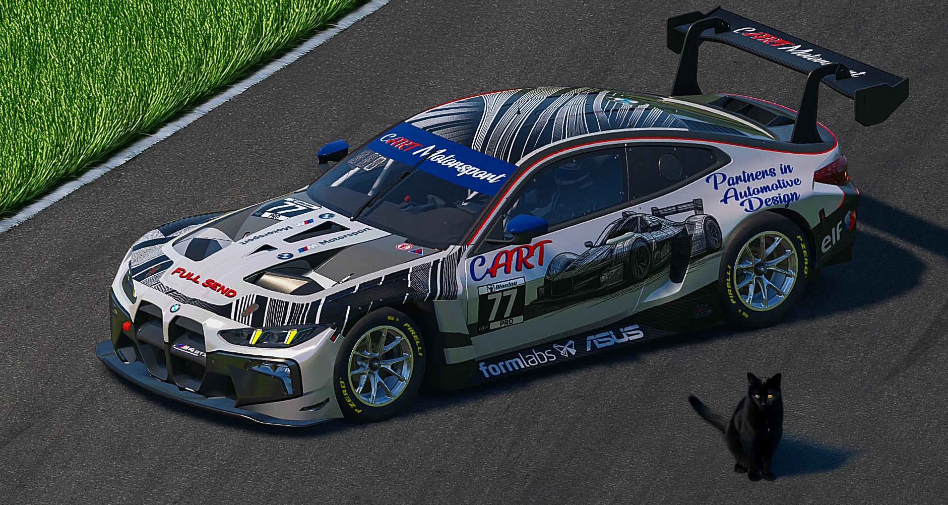 Preview of BMW M4 GT3 EVO CART CarArt Automotive Design Partners by Mike Riedner