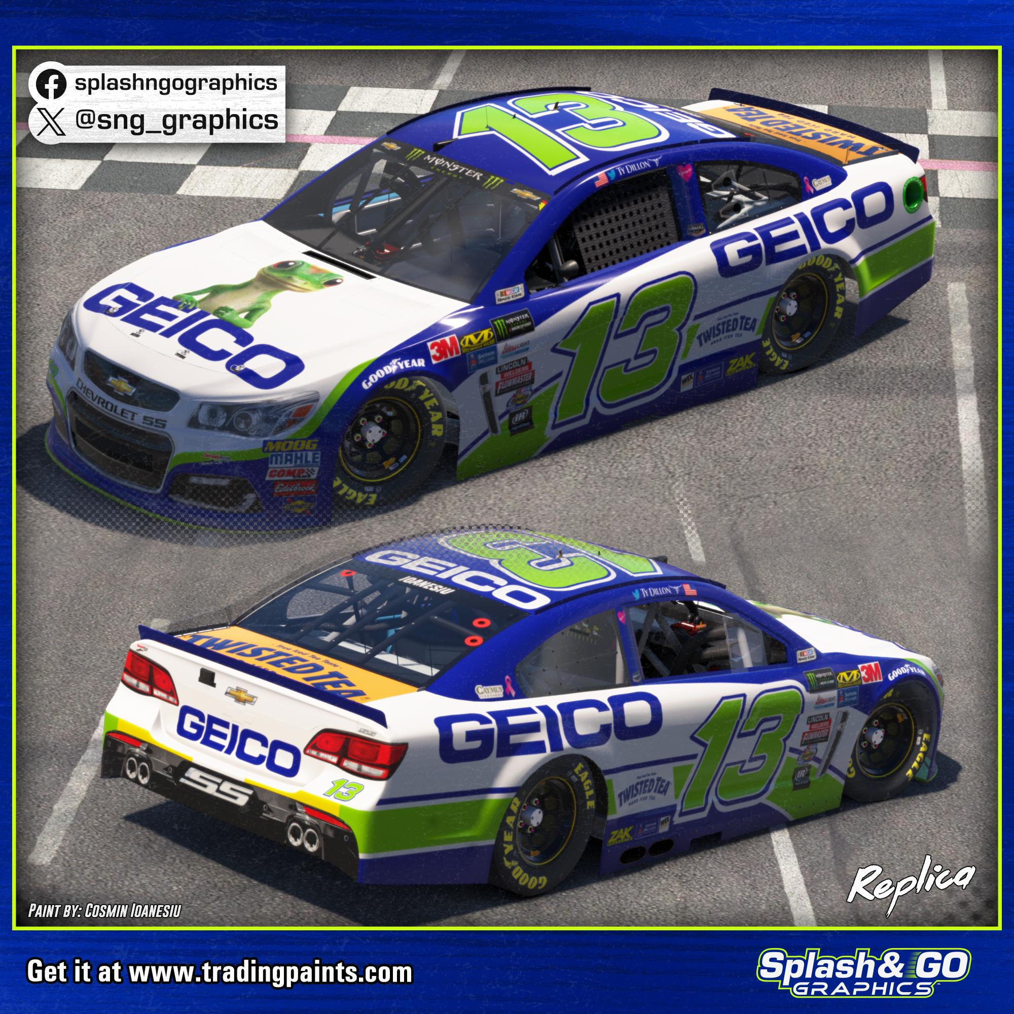 Preview of 2017 Ty Dillon Geico #13 by Cosmin I.