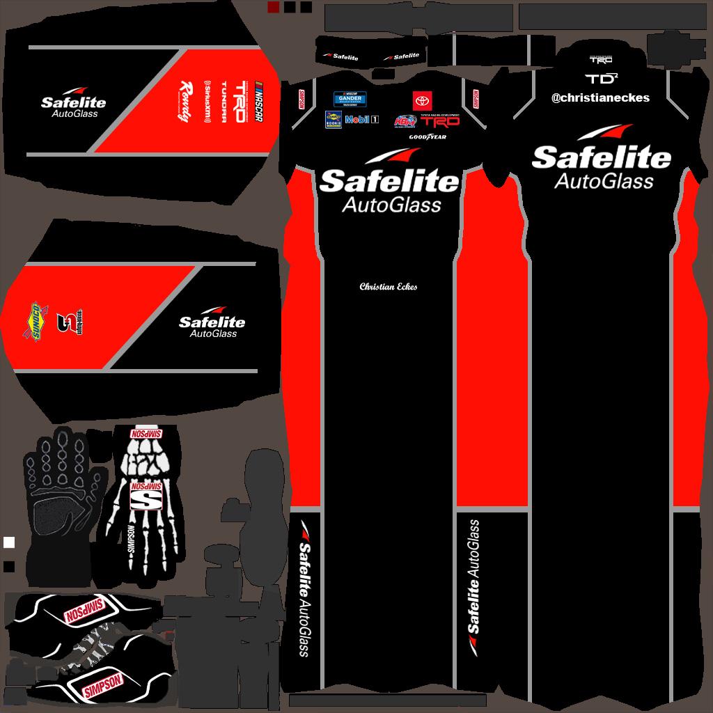 Preview of 2020 Christian Eckes Safelite AutoGlass Truck Series Simpson Suit  by Dylan Martens