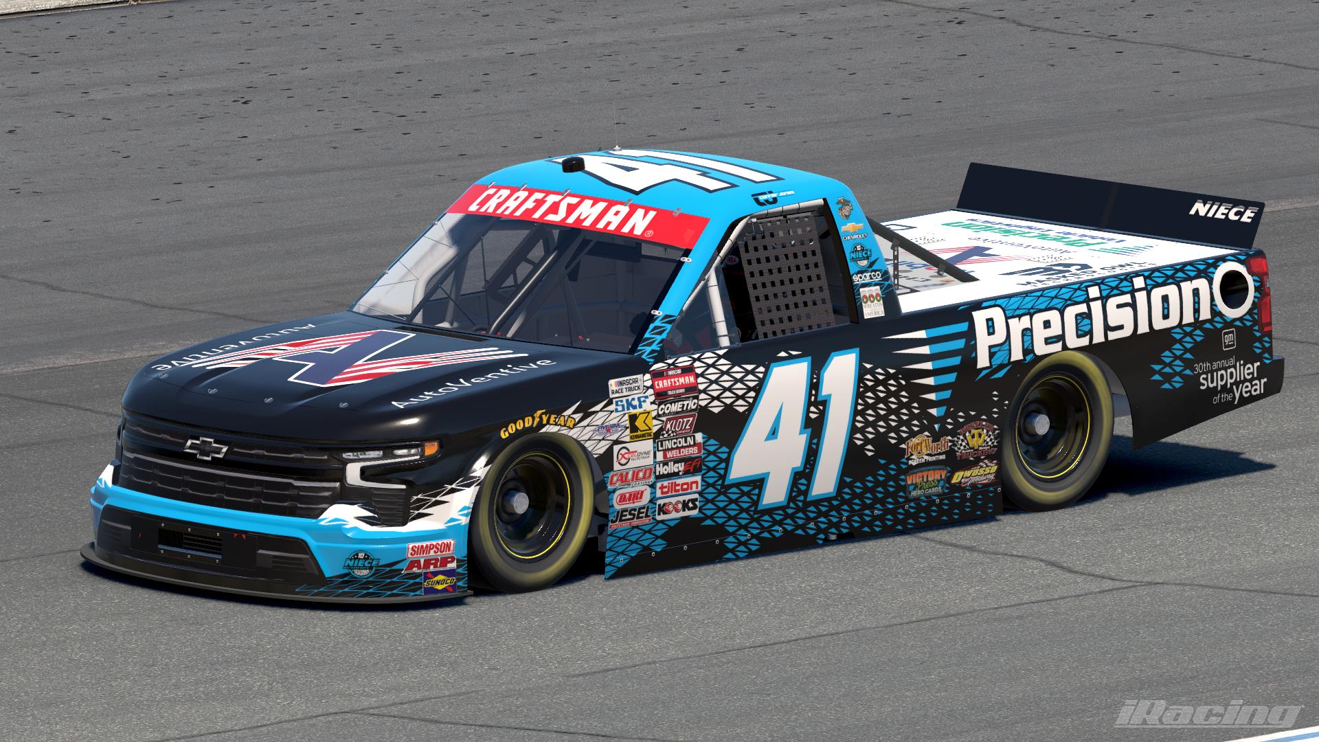 Preview of 2025 Conner Jones AutoVentive / Precision Vehicle Logistics Chevrolet Silverado RST by Leighton B Sibille