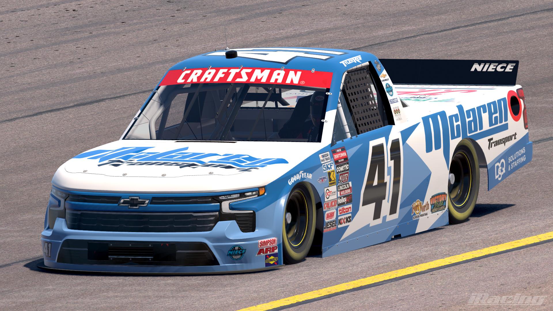 Preview of 2025 Tyler Reif McLaren Transport Chevrolet Silverado RST by Leighton B Sibille