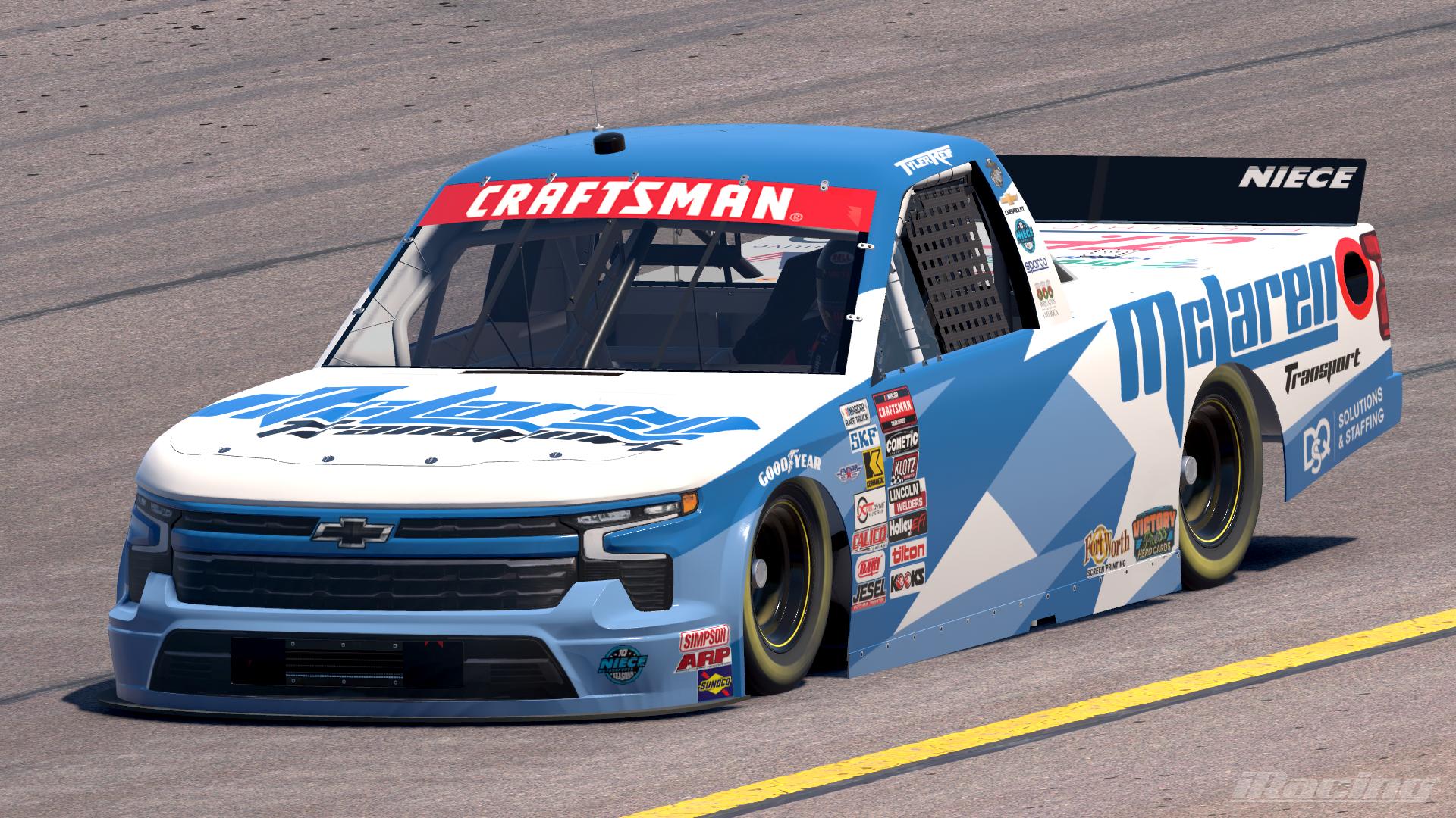 Preview of 2025 Tyler Reif McLaren Transport Chevrolet Silverado RST (No Numbers) by Leighton B Sibille
