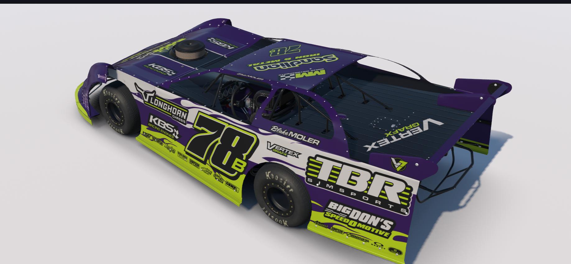 Blake Moler Dirt Late Model Replica by Tyler Bowman4 - Trading Paints