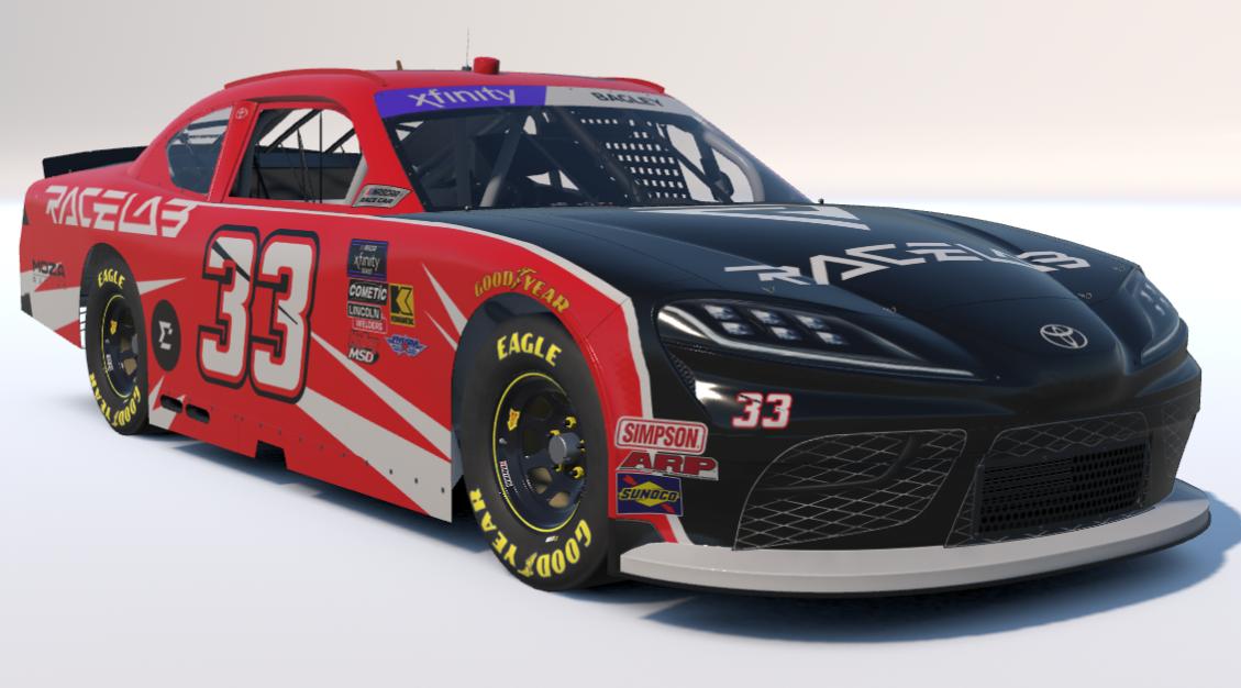 Preview of Racelab #33 Toyota Supra Xfinity Custom Number by Miles Bagley