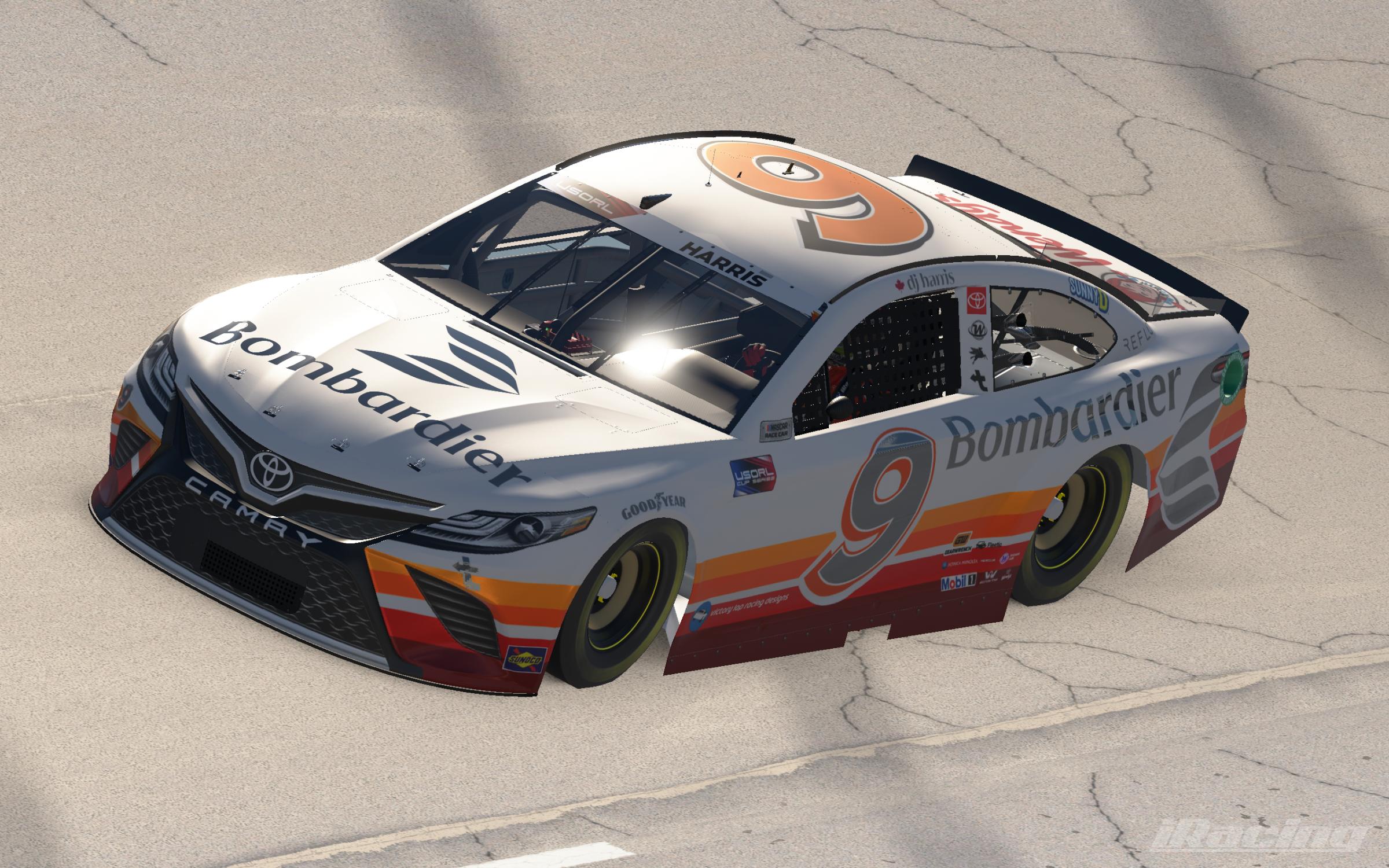 Preview of #9 - DJ Harris - Bombardier "Horizon Air" Throwback - Toyota Camry by Darrel Harris