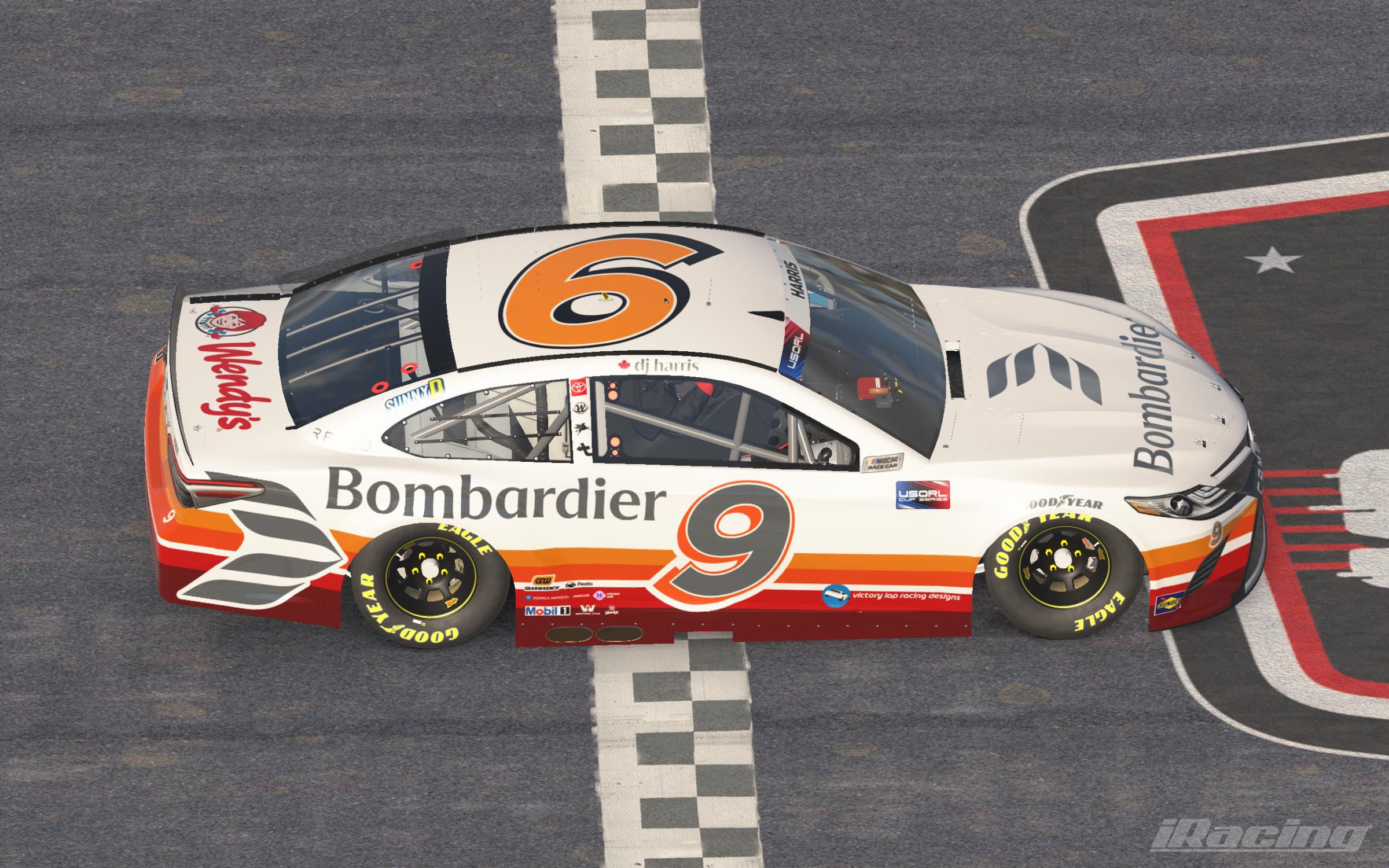 Preview of #9 - DJ Harris - Bombardier "Horizon Air" Throwback - Toyota Camry by Darrel Harris