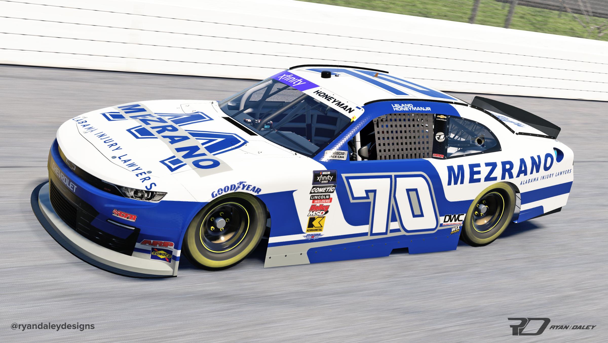 Preview of Official 2025 #70 Leland Honeyman Jr. Mezrano With Numbers by Ryan Daley