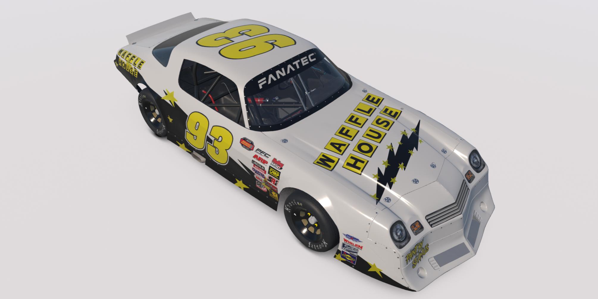 Preview of Waffle House All Star Livery for Street Stock Panther by Clyde Simmons