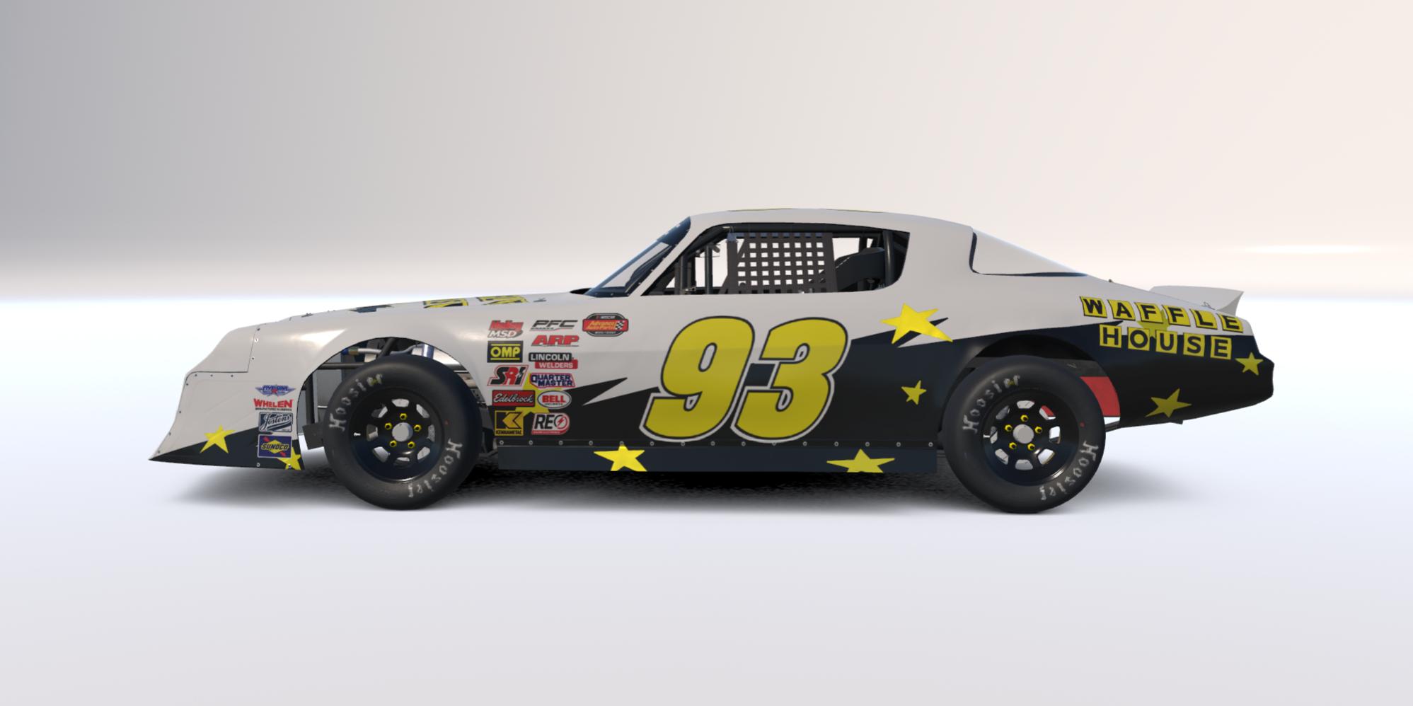 Preview of Waffle House All Star Livery for Street Stock Panther by Clyde Simmons