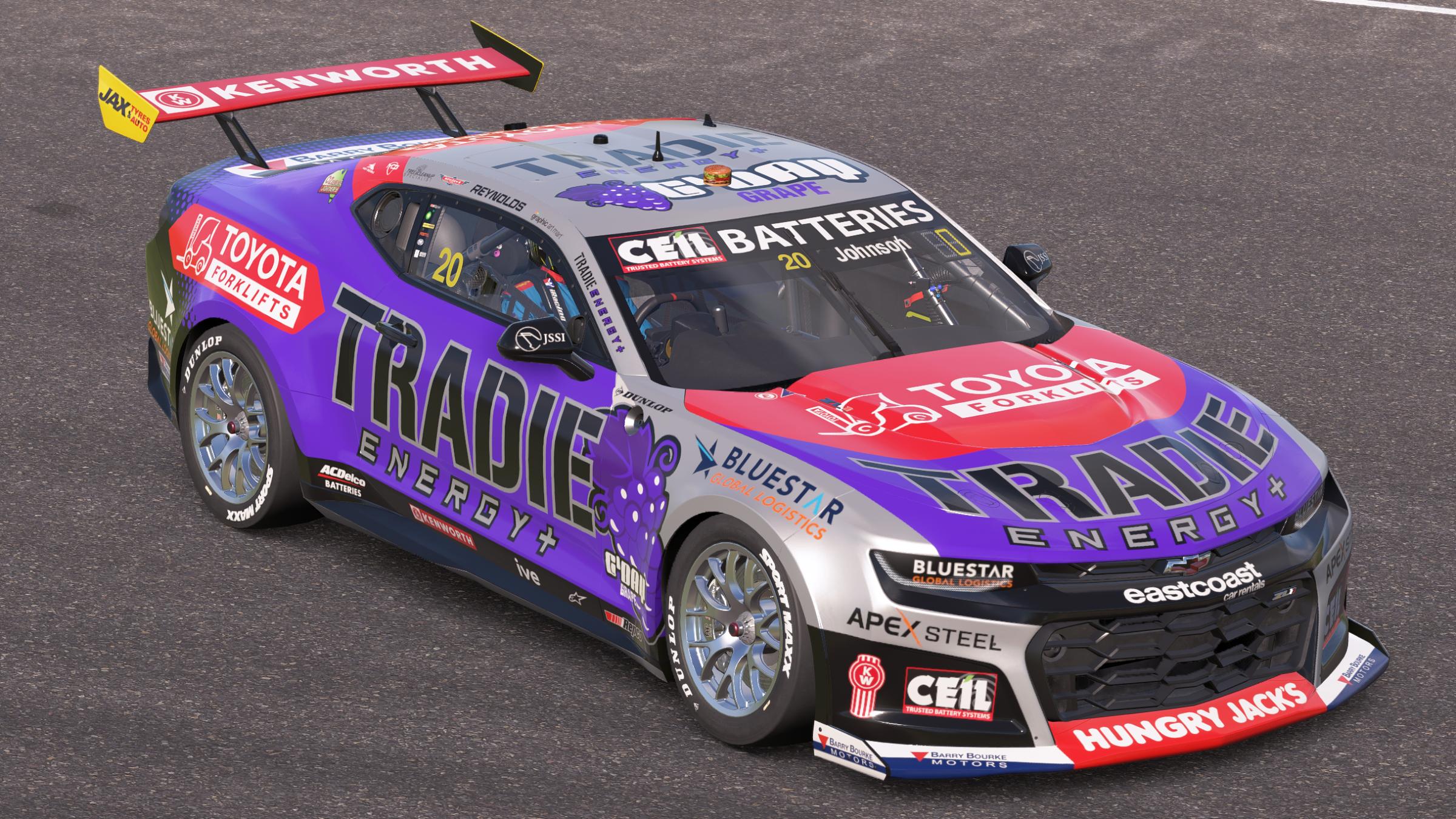 Preview of David Reynolds Team18 Tradie Energy Gday Grape by Mick J.