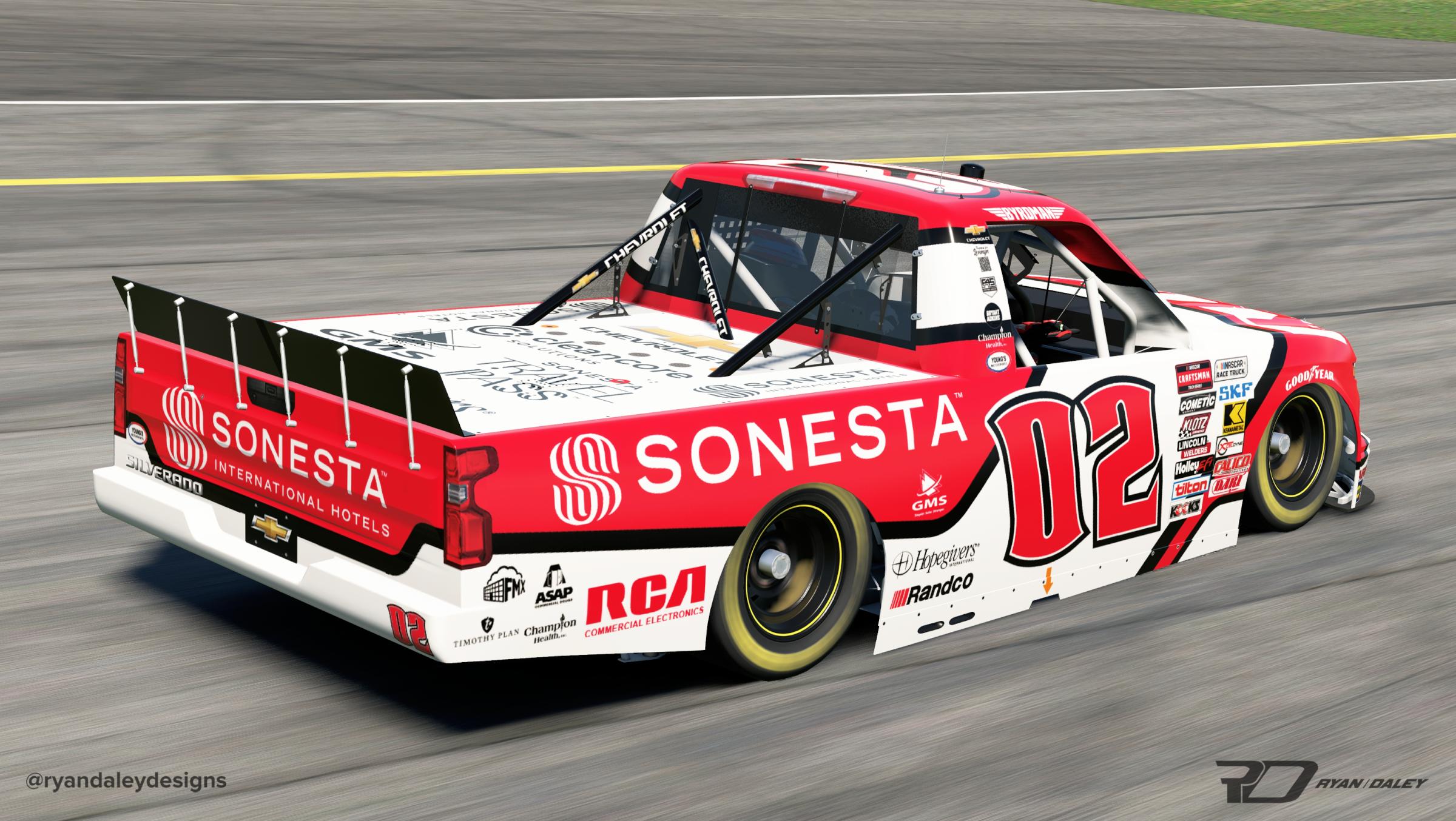 Preview of Official 2025 #02 Nathan Byrd RCA/Sonesta No Numbers by Ryan Daley