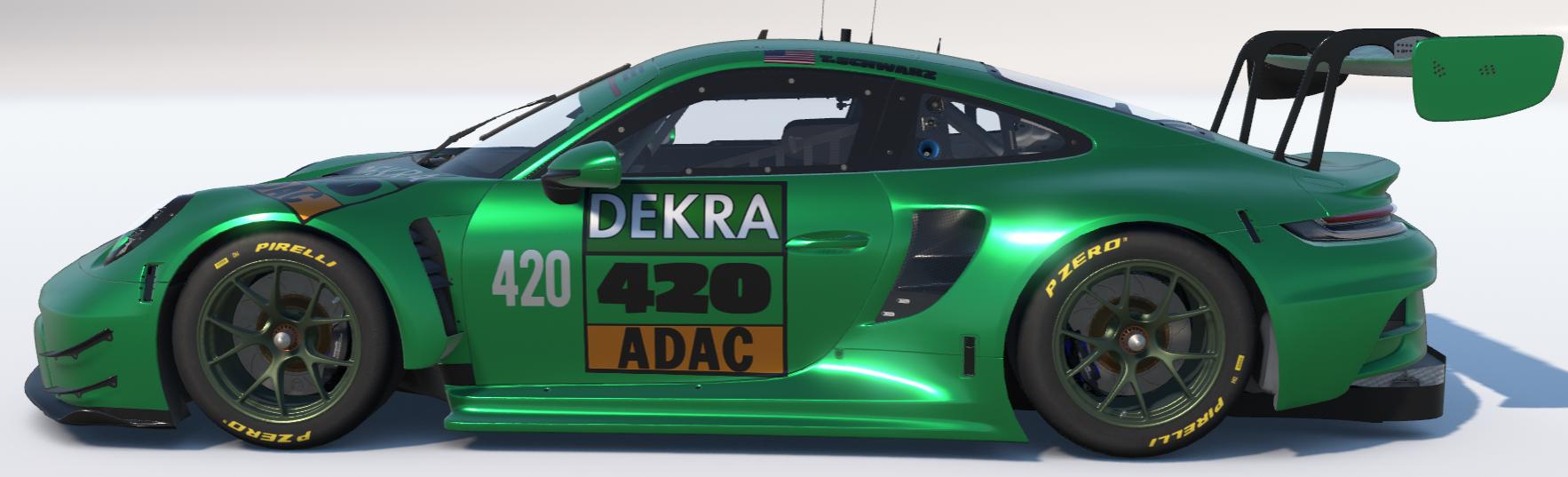 Preview of Isle of Man Green Dekra Porsche 992r GT3 by Todd Schwarz