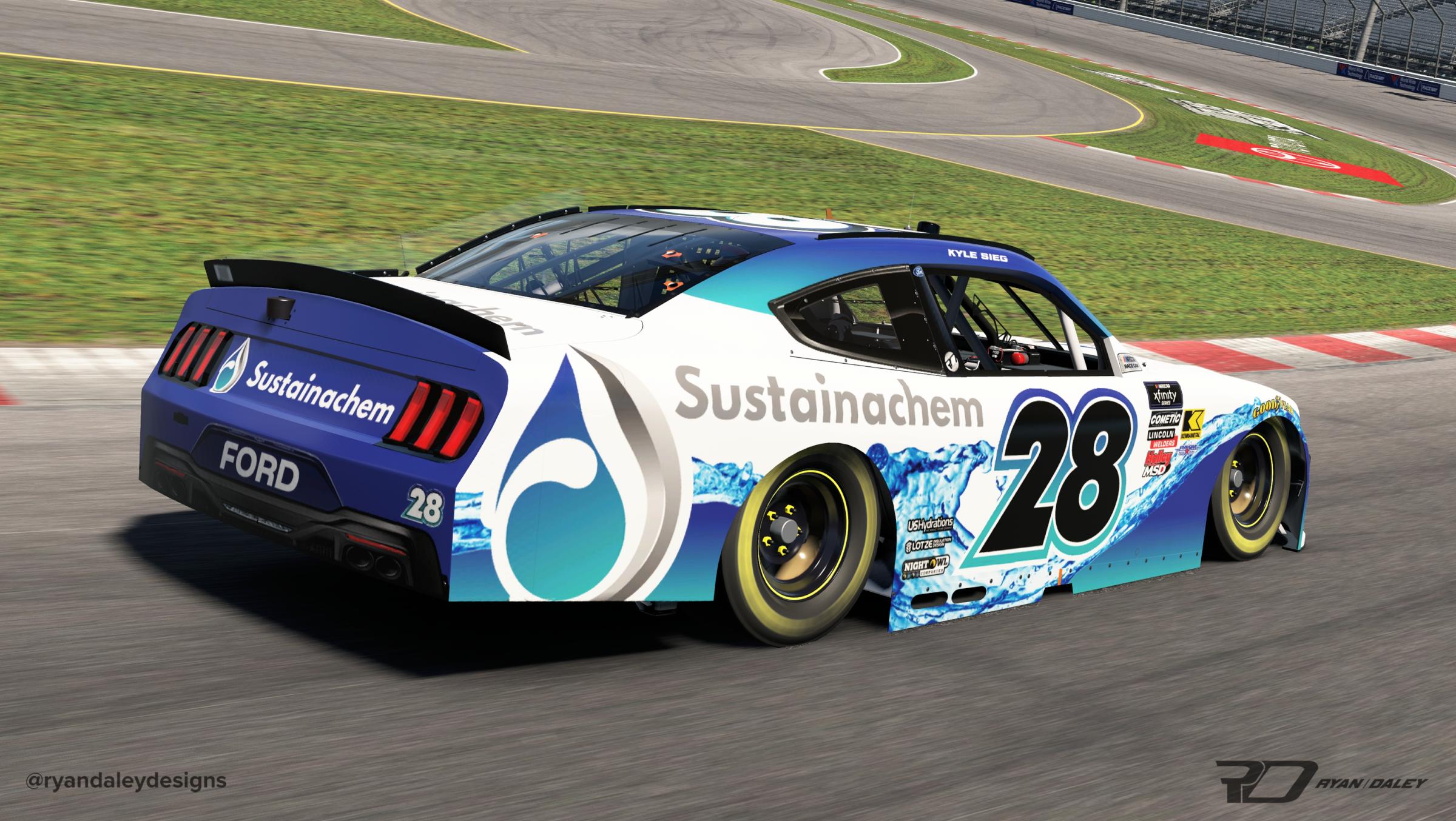 Preview of Official 2025 #28 Kyle Sieg Sustainachem No Numbers by Ryan Daley