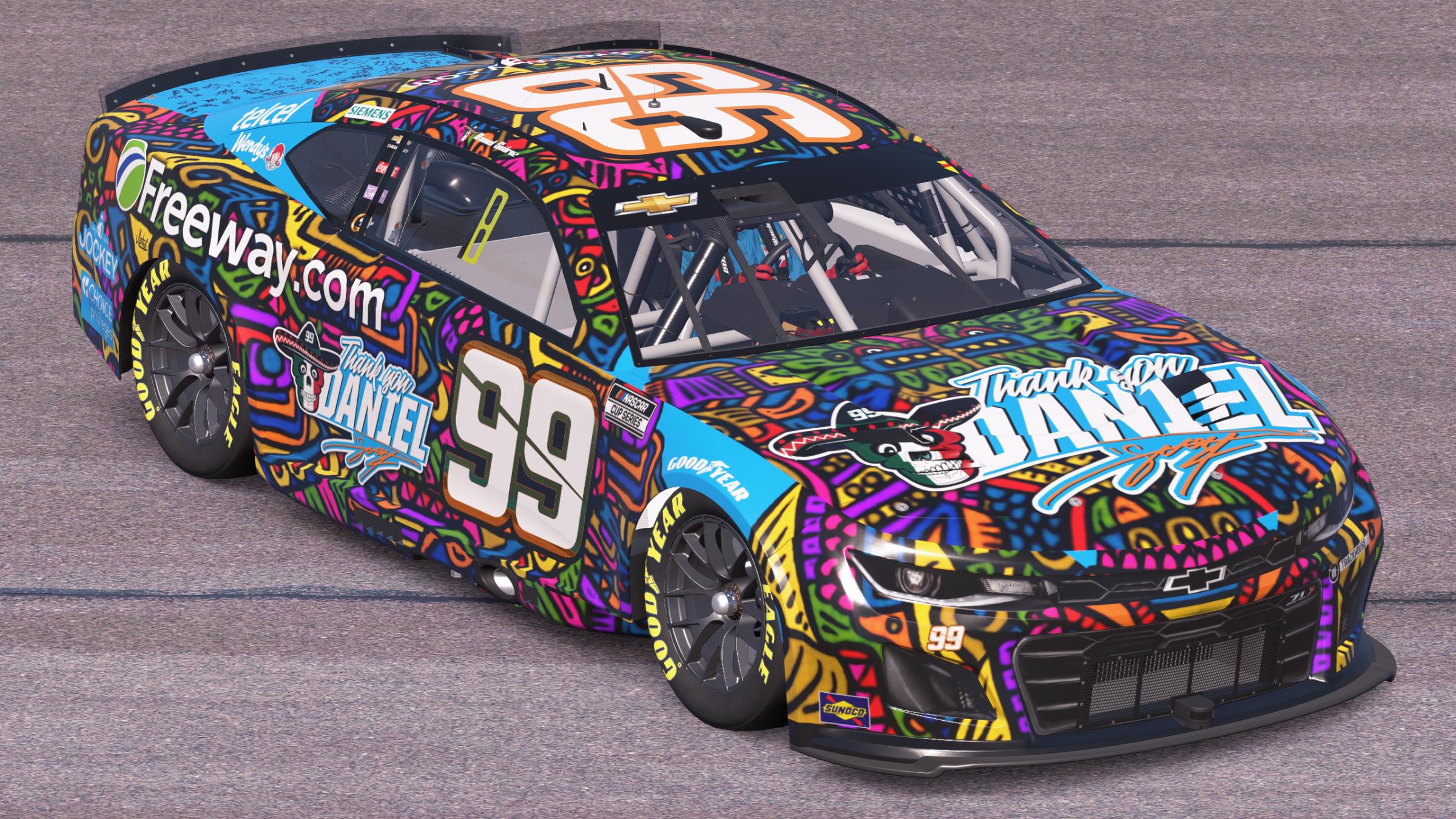 Preview of Daniel Suárez Trackhouse Racing Freeway Thank You Daniel by Mick J.