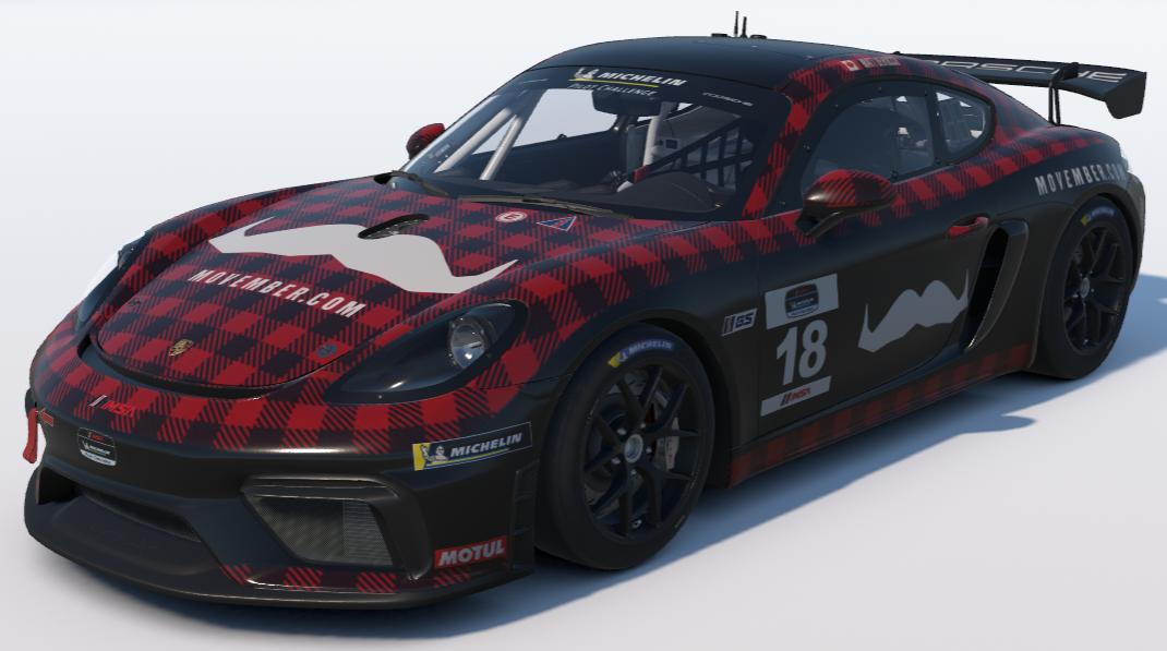 Preview of Movember.com Porsche 718 GT4 - Matt DeRocco by Marshall Crocker Jr