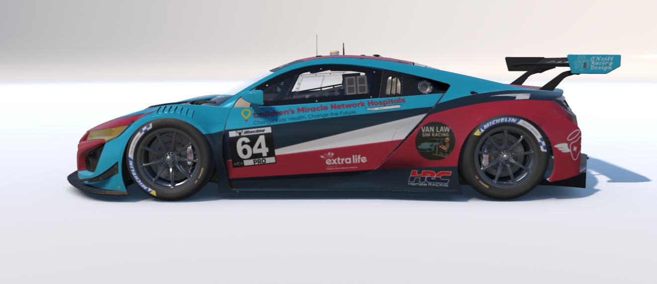 Preview of Childrens Miracle Network ExtraLife Acura GT3 by Aiden O'Neill