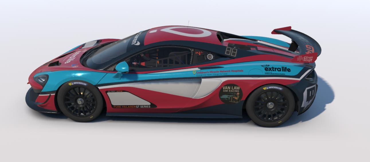 Preview of Childrens Miracle Network Hospitals ExtraLife McLaren GT4 by Aiden O'Neill
