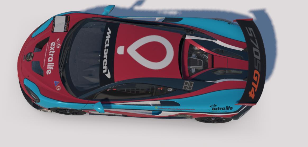 Preview of Childrens Miracle Network Hospitals ExtraLife McLaren GT4 by Aiden O'Neill