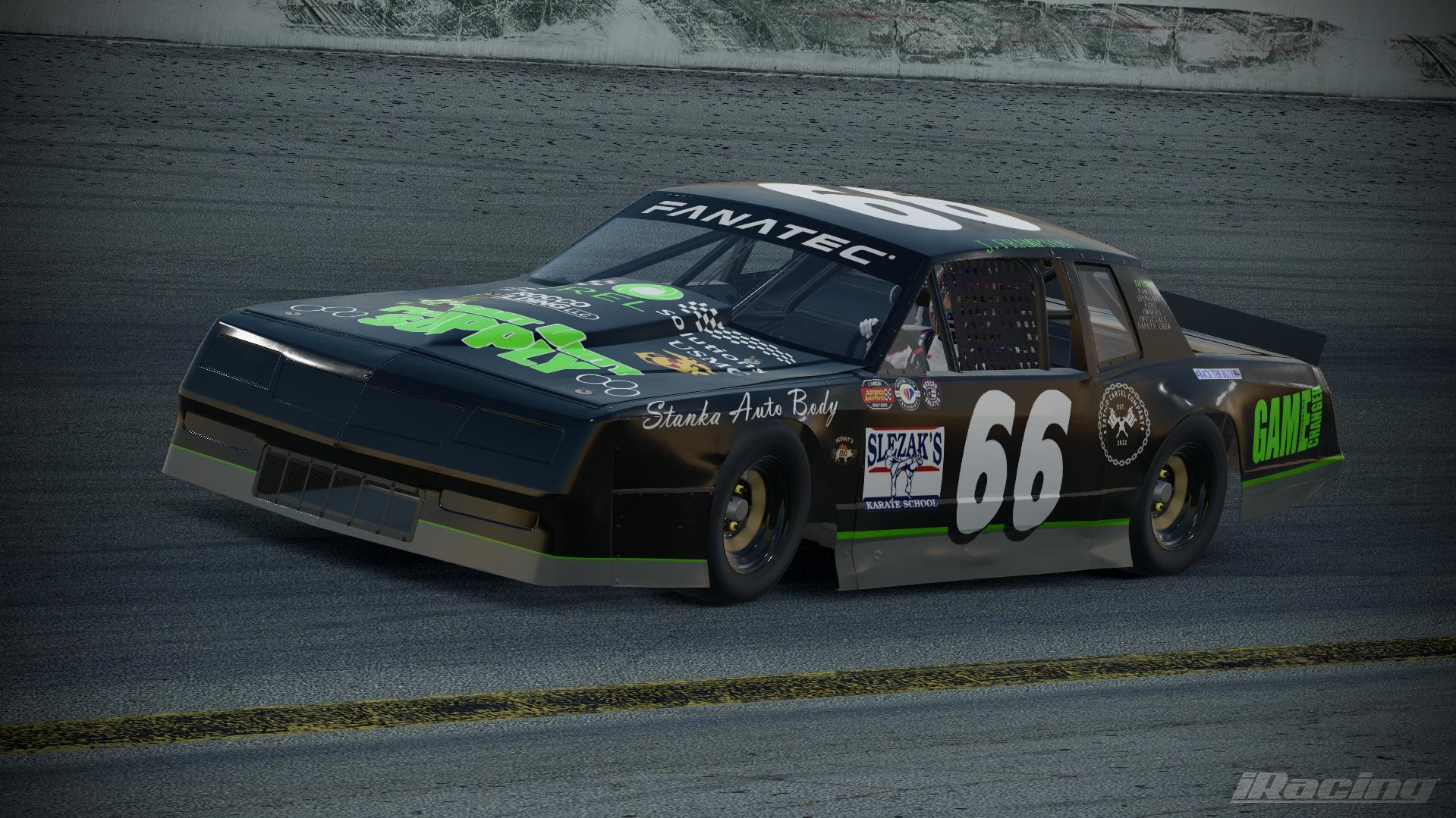 Preview of Scott Frampton 2025 Jennerstown Speedway Charger (Sim Stamped Casino M2 Street Stock) by Chase Hummel