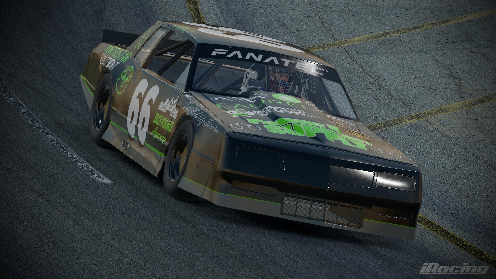 Preview of Scott Frampton 2025 Jennerstown Speedway Charger (Sim Stamped Casino M2 Street Stock) by Chase Hummel