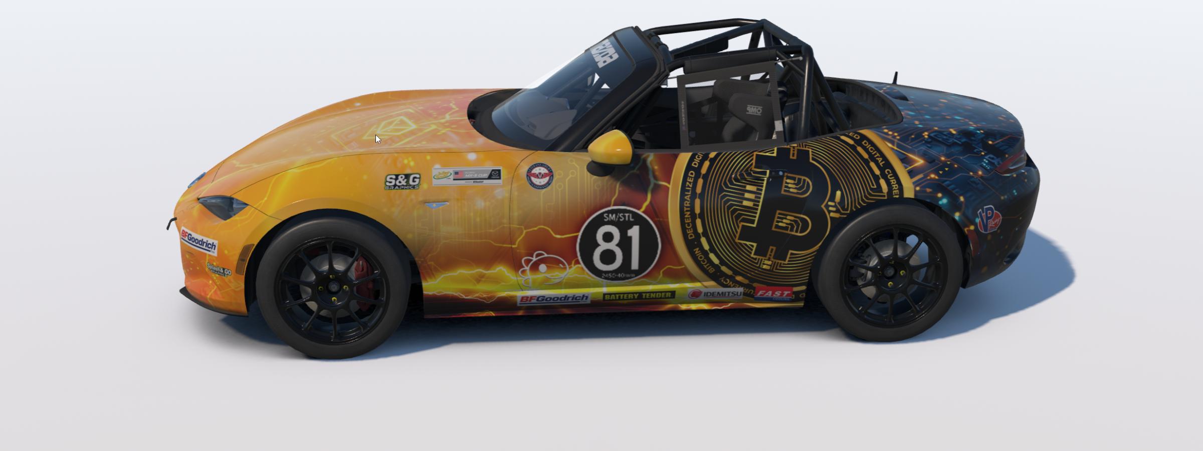 Preview of Bitcoin Racing US MazdaMX5 NoNum by Cosmin I.