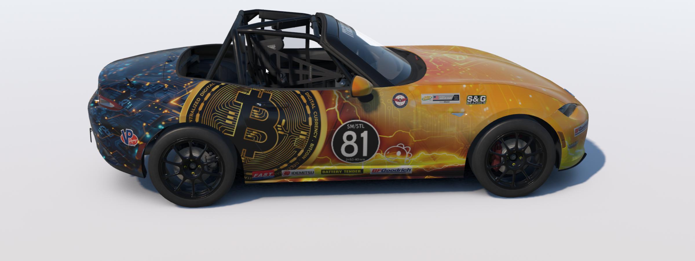 Preview of Bitcoin Racing US MazdaMX5 NoNum by Cosmin I.
