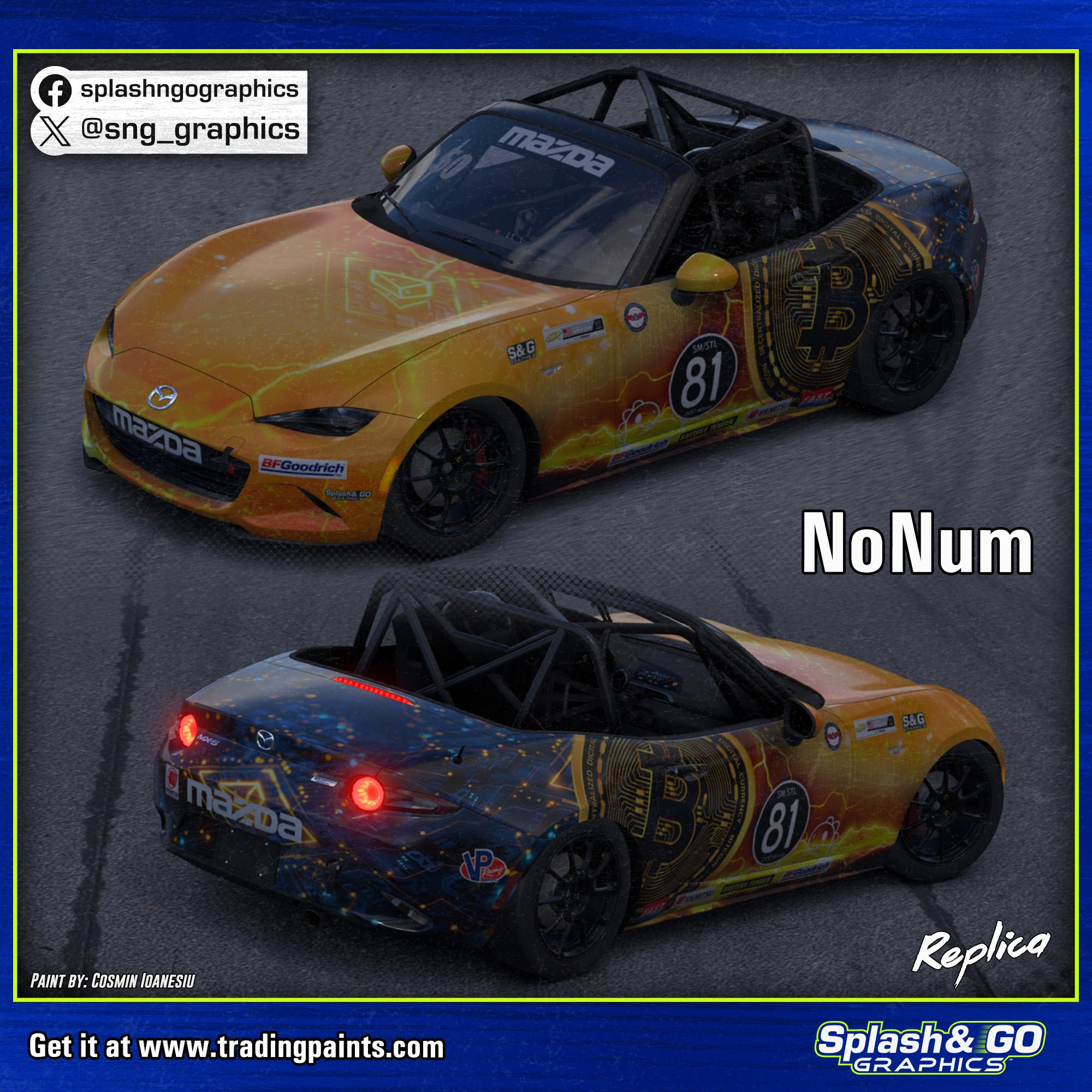 Preview of Bitcoin Racing US MazdaMX5 NoNum by Cosmin I.