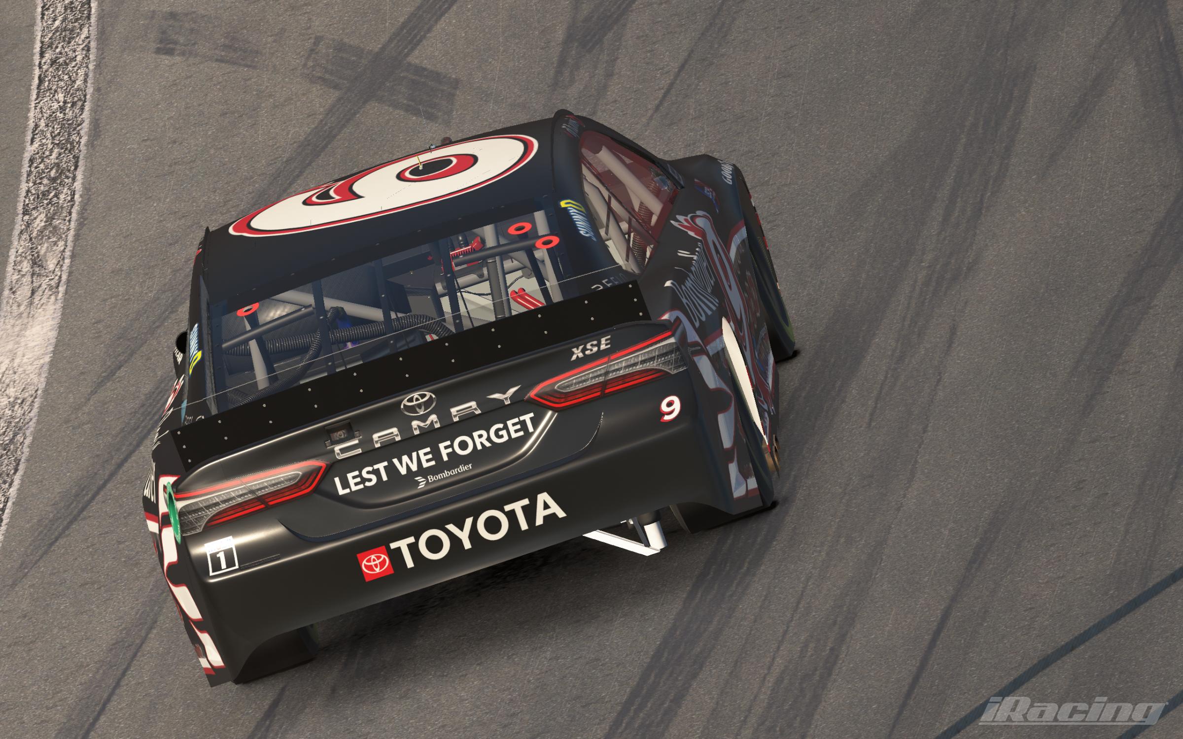 Preview of #9 - DJ Harris - Bombardier "Remembrance Day" Toyota Camry by Darrel Harris