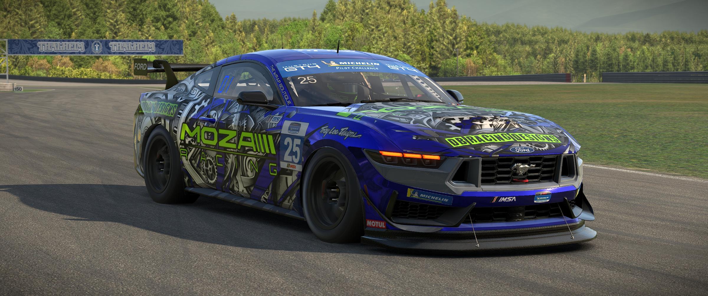 Preview of DB Racing Designs/Moza Racing Ford Mustang GT4 by Drew Bennedick