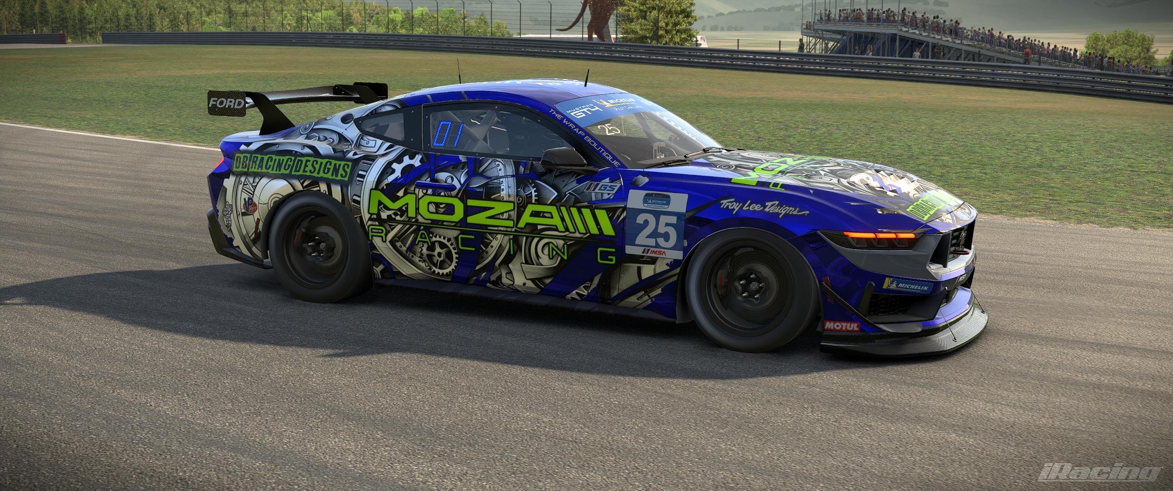 Preview of DB Racing Designs/Moza Racing Ford Mustang GT4 by Drew Bennedick