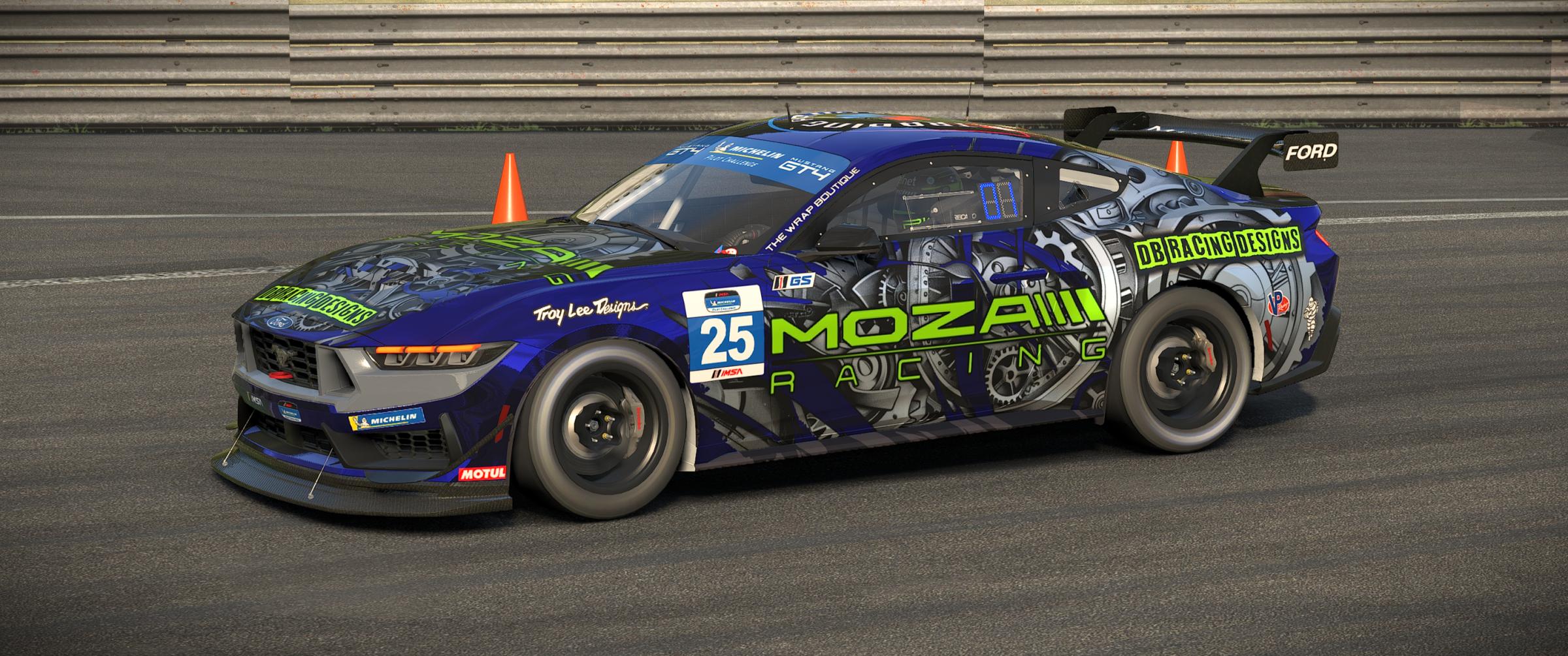 Preview of DB Racing Designs/Moza Racing Ford Mustang GT4 by Drew Bennedick