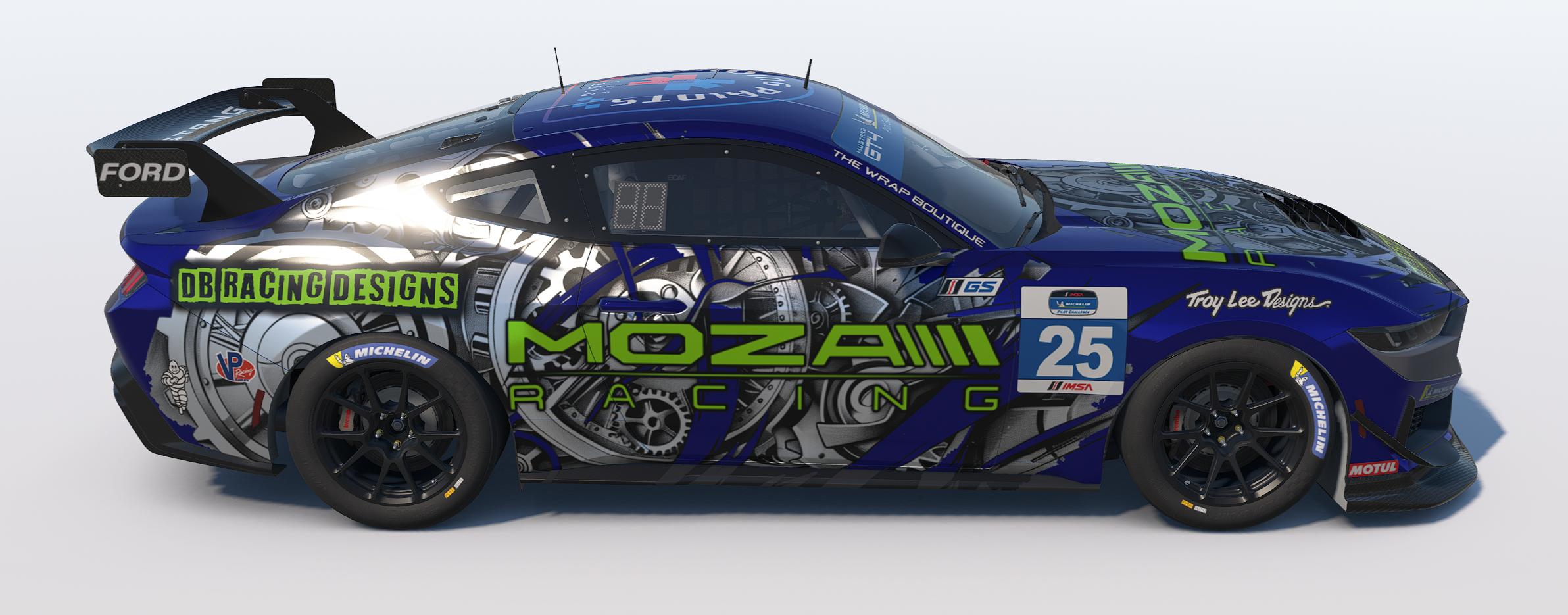 Preview of DB Racing Designs/Moza Racing Ford Mustang GT4 by Drew Bennedick
