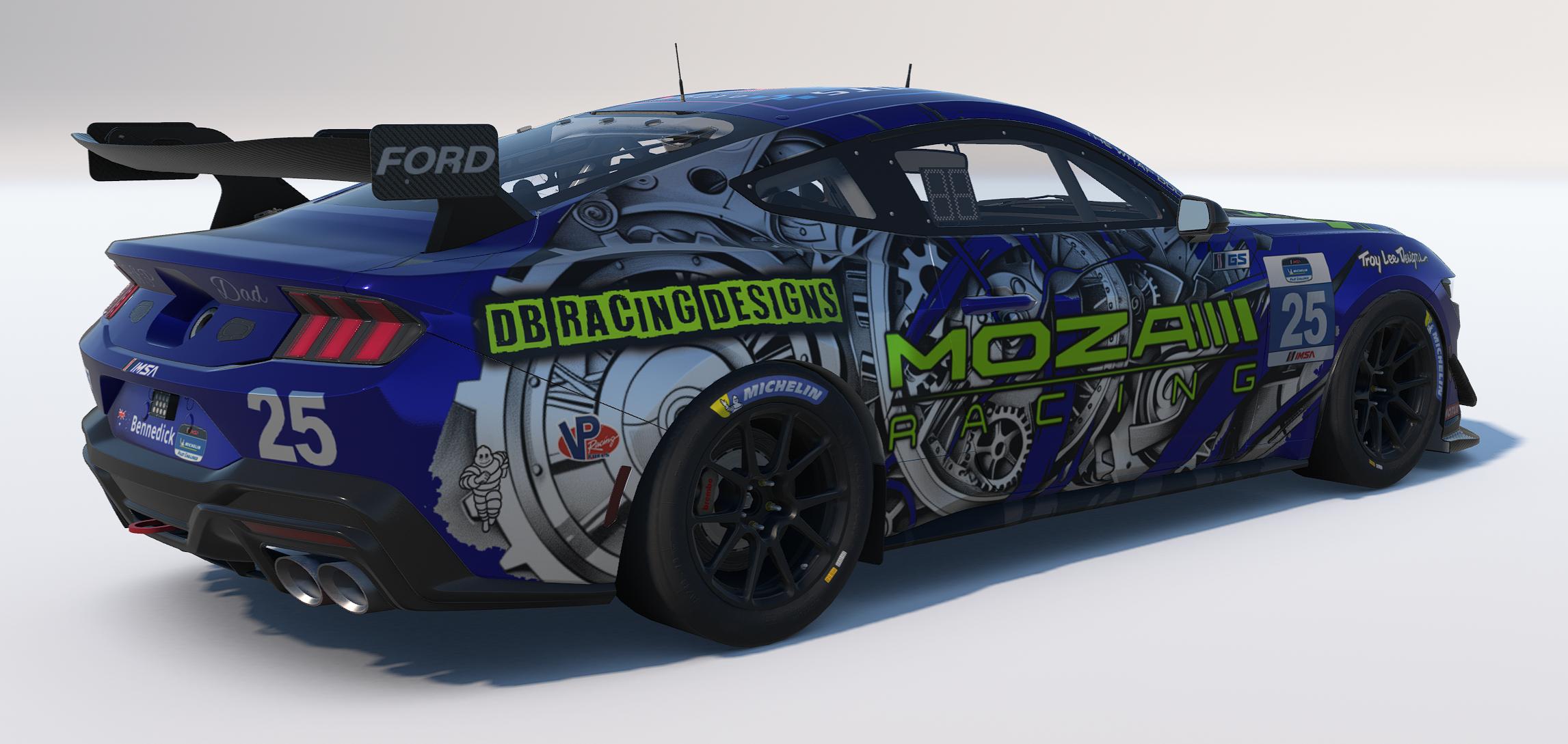 Preview of DB Racing Designs/Moza Racing Ford Mustang GT4 by Drew Bennedick