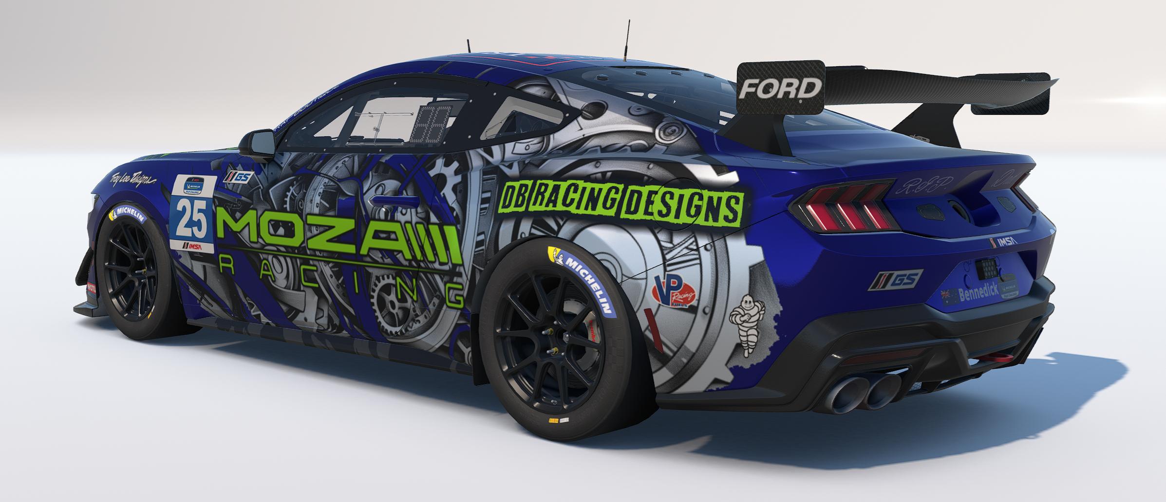Preview of DB Racing Designs/Moza Racing Ford Mustang GT4 by Drew Bennedick