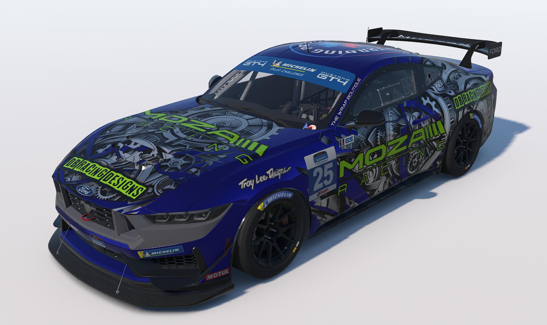 Preview of DB Racing Designs/Moza Racing Ford Mustang GT4 by Drew Bennedick
