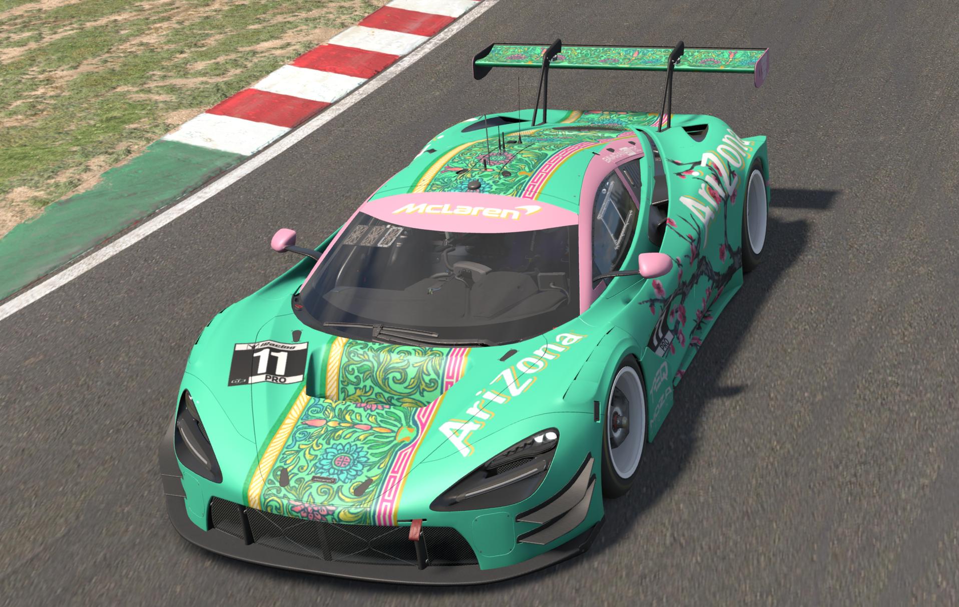 Preview of McLaren 720s EVO GT3 - Arizona Green Tea by Dennis Van Der Meeren