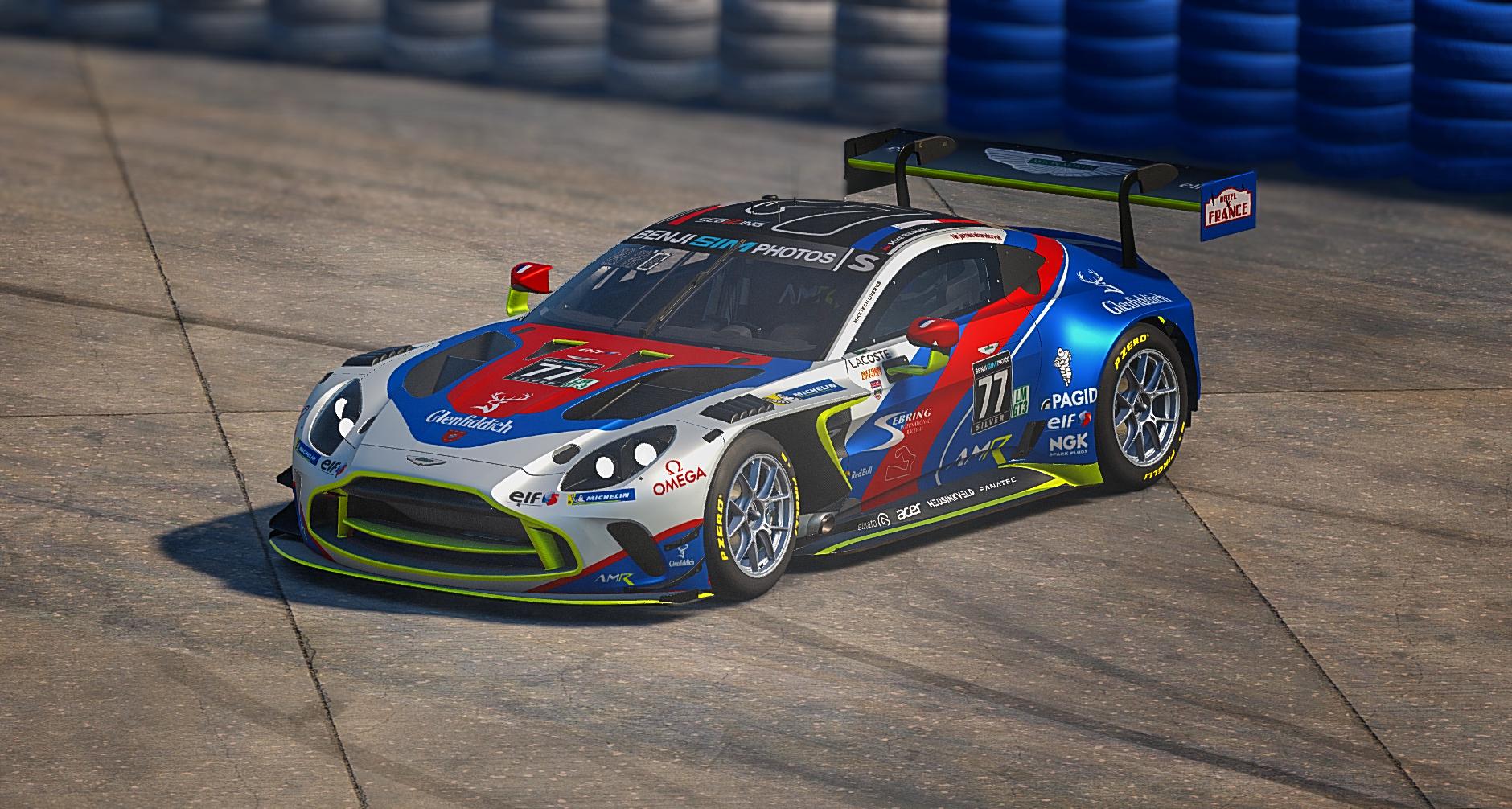 Preview of Ecurie Col dOiseaux Aston Martin Vantage GT3 Evo Mike NxtGen Sebring by Mike Riedner