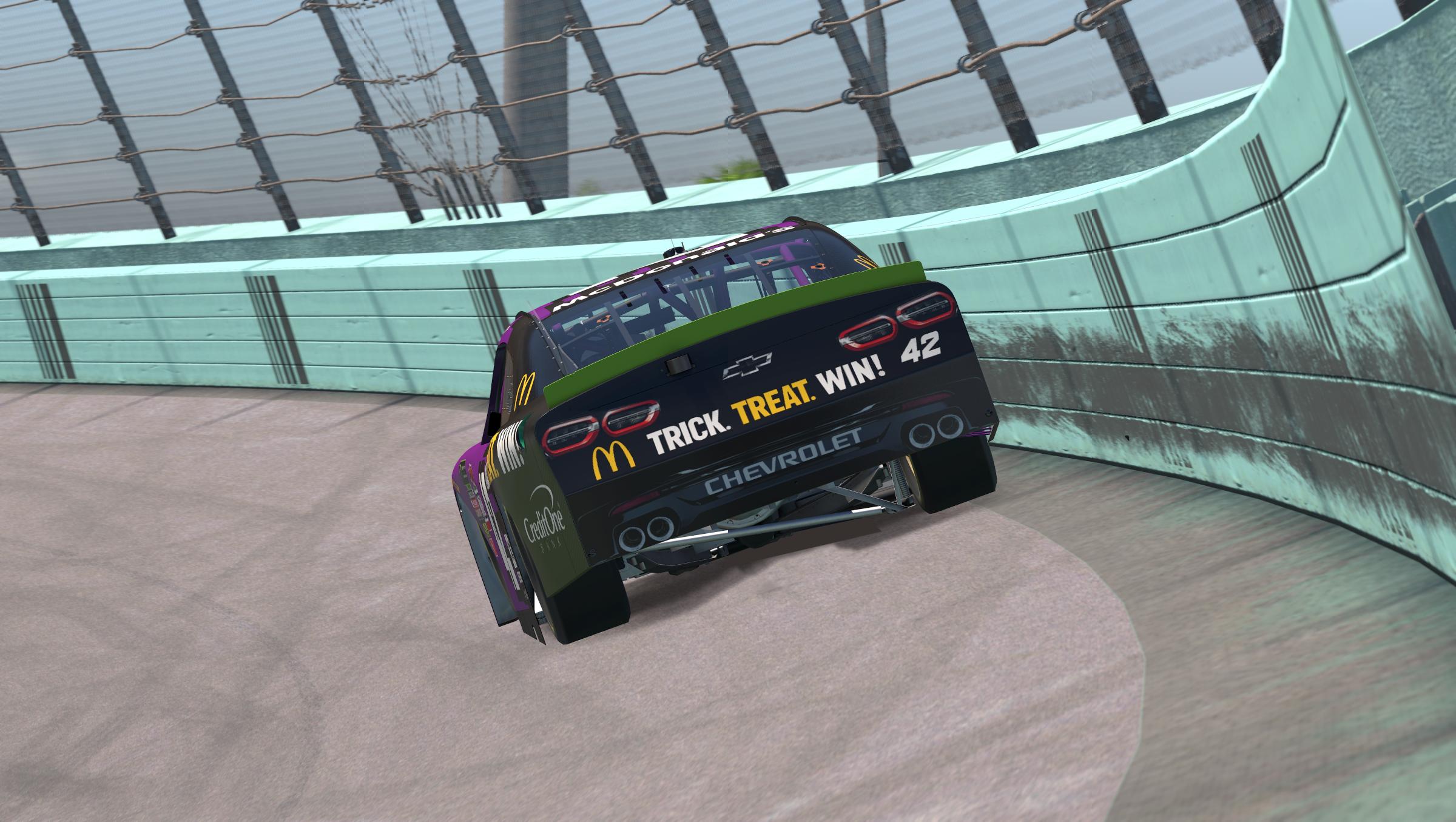 Preview of Kyle Larson Trick Treat Win Xfinity Camaro by Layne Graves