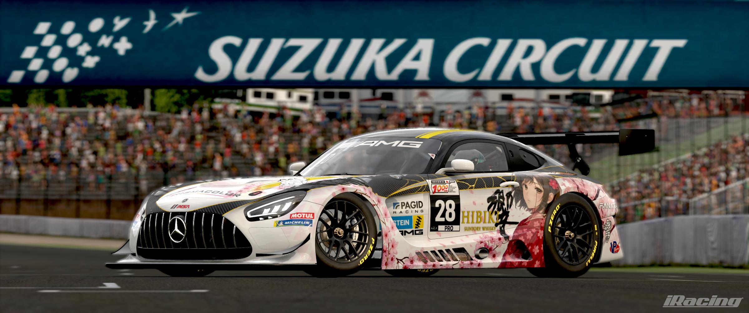 Preview of Suzuka1000 Anime Hibiki Sakura Cherry Blossom Mercedes AMG GT3 by Joshua JD Miller