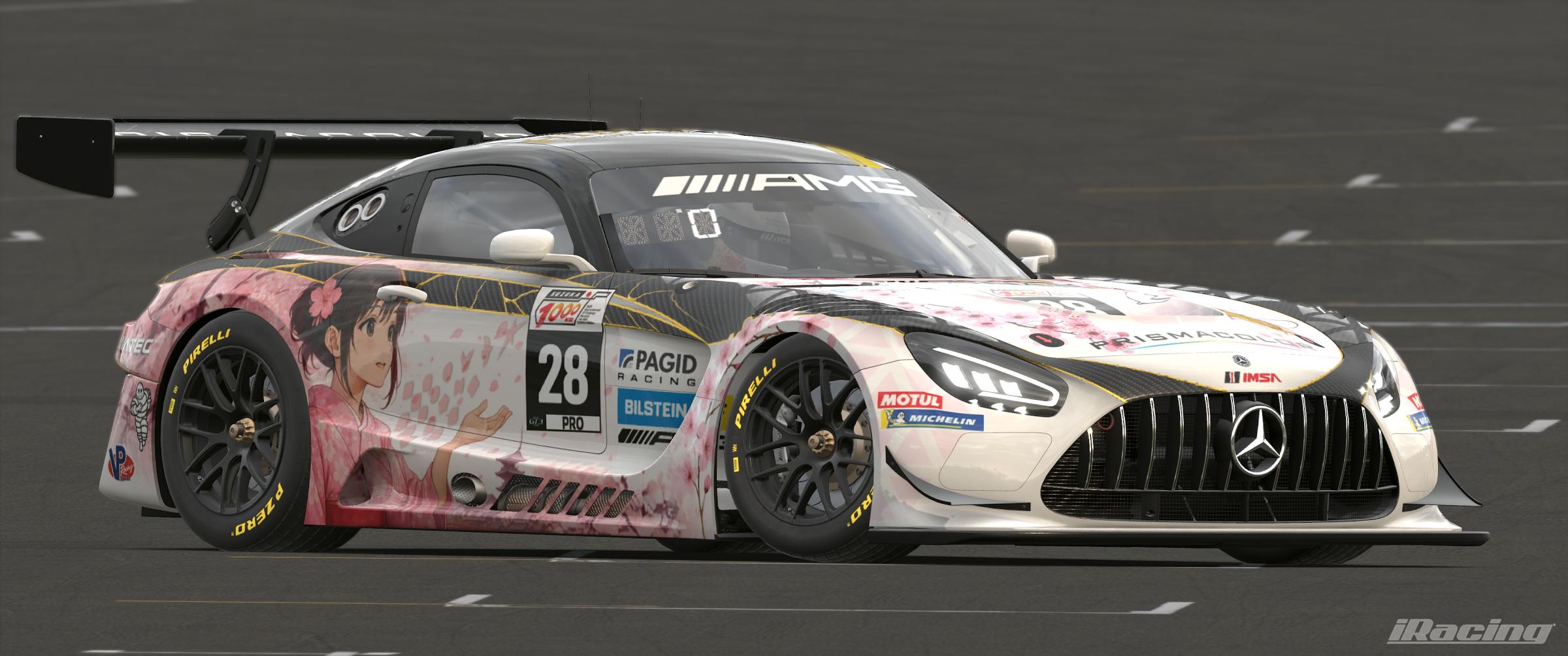 Preview of Suzuka1000 Anime Hibiki Sakura Cherry Blossom Mercedes AMG GT3 by Joshua JD Miller
