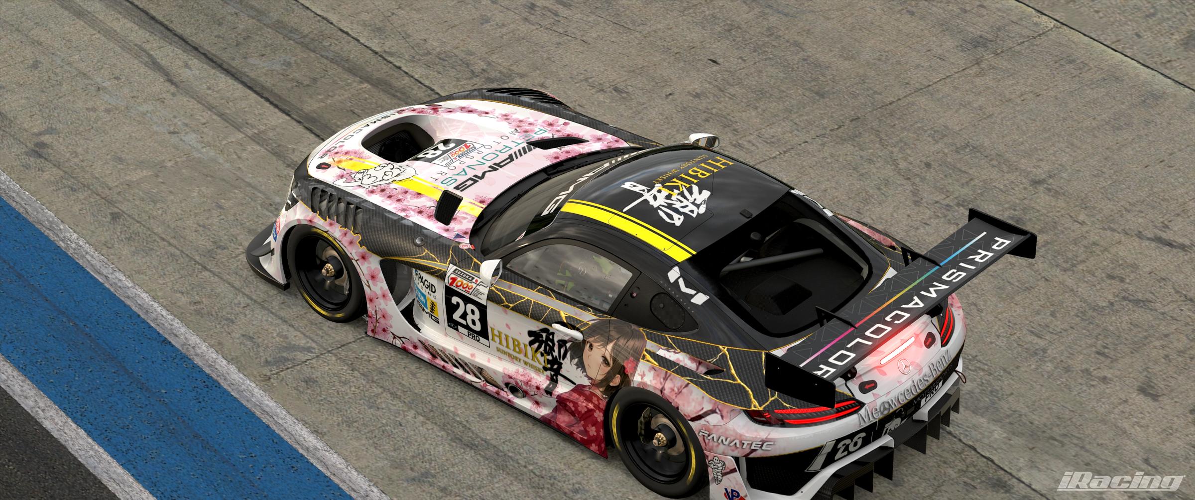 Preview of Suzuka1000 Anime Hibiki Sakura Cherry Blossom Mercedes AMG GT3 by Joshua JD Miller