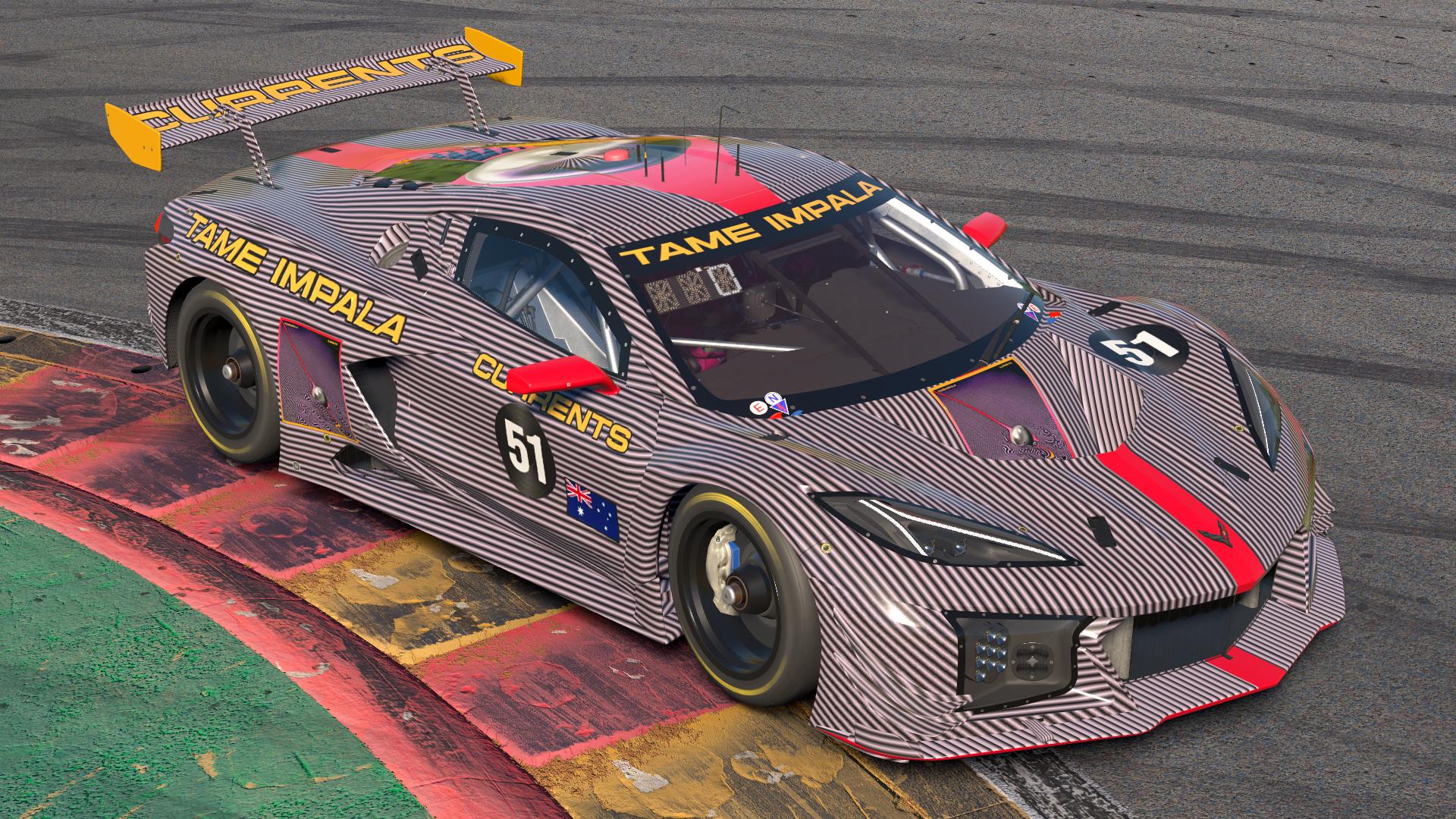 Preview of Tame Impala Currents Chevrolet Corvette Z06 GT3.R by Jasper De Jong