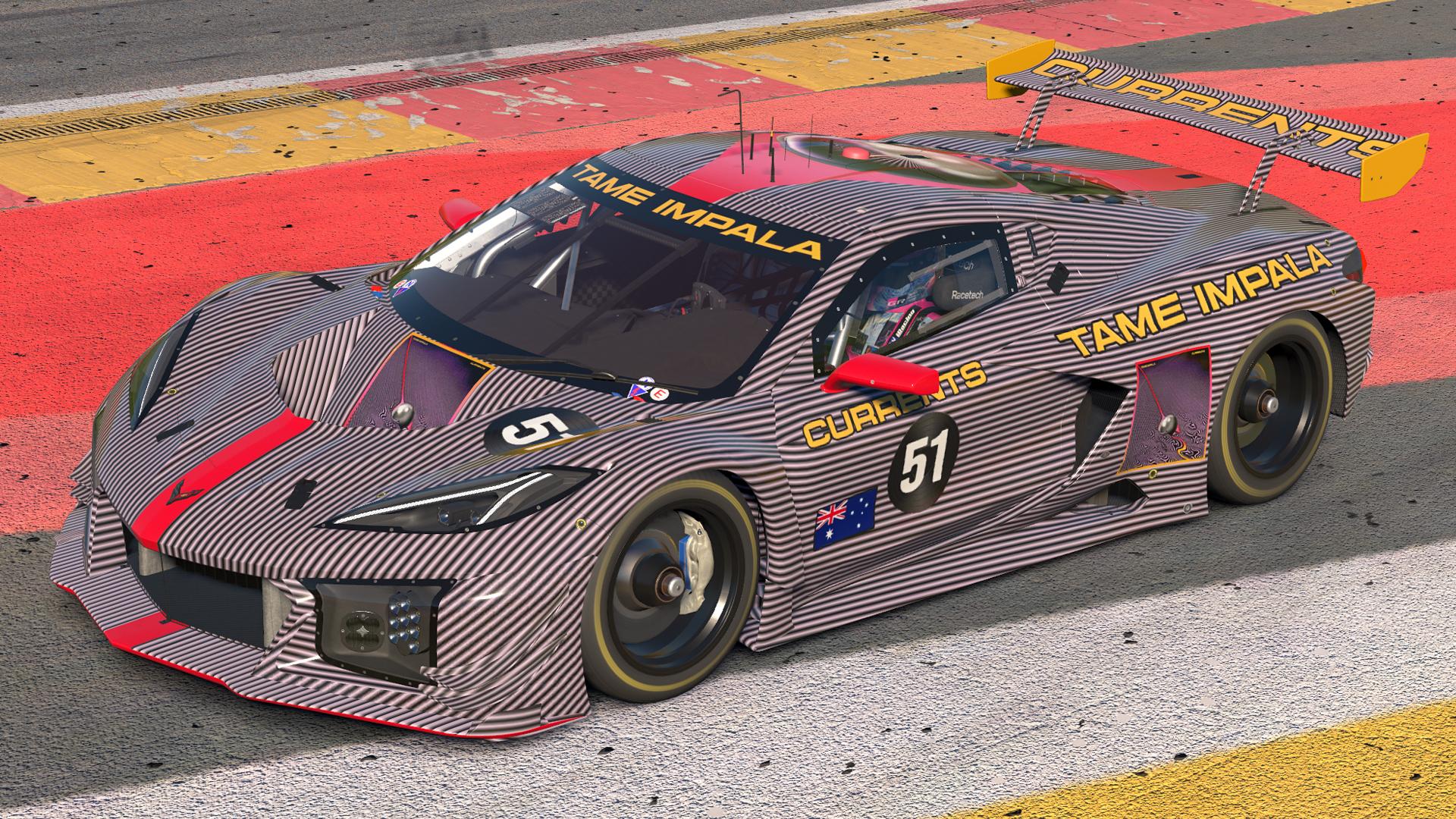 Preview of Tame Impala Currents Chevrolet Corvette Z06 GT3.R by Jasper De Jong