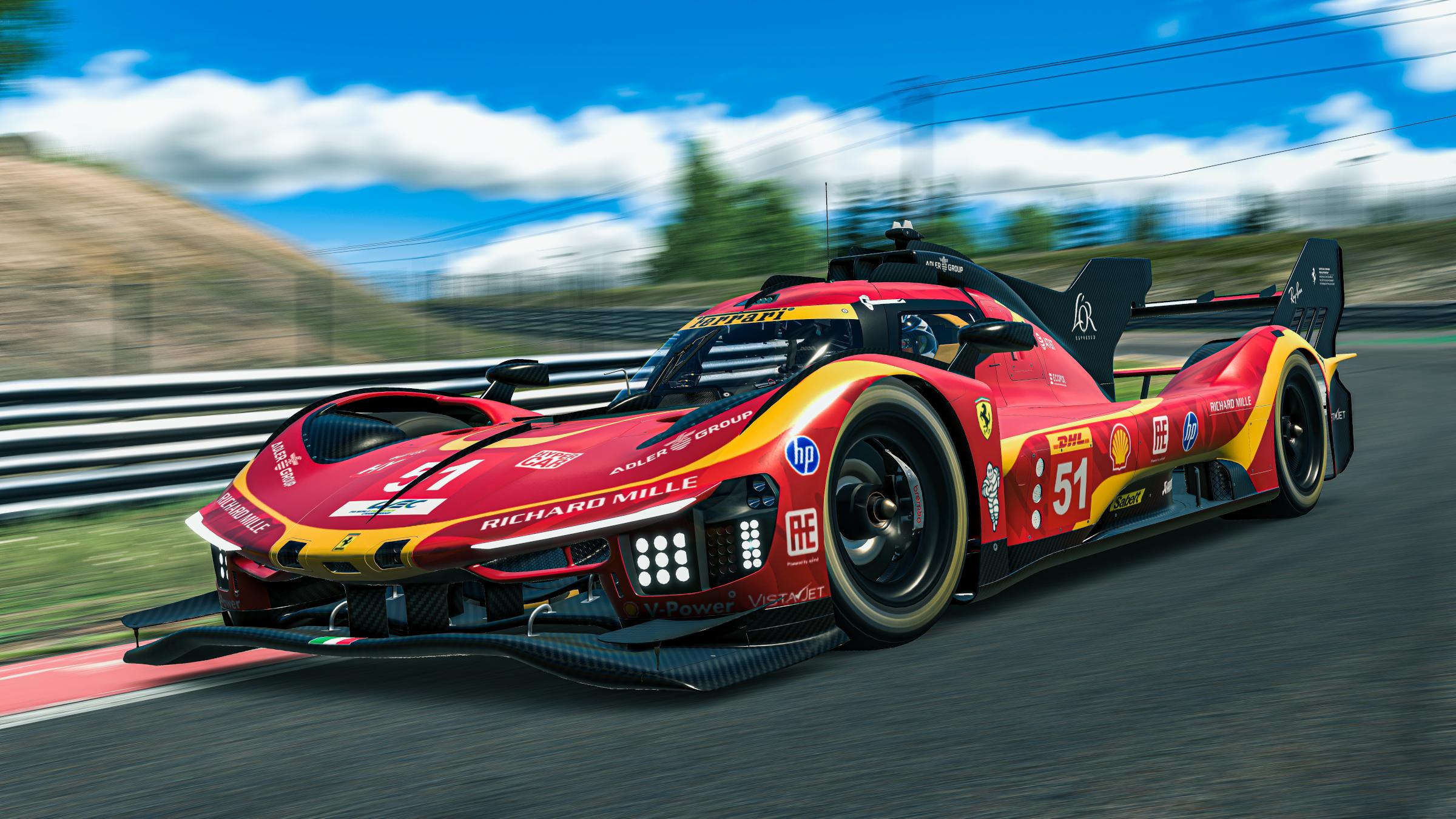 Preview of Ferrari AF Corse concept livery 2026 - red and yellow by Issam Er-Rabhi