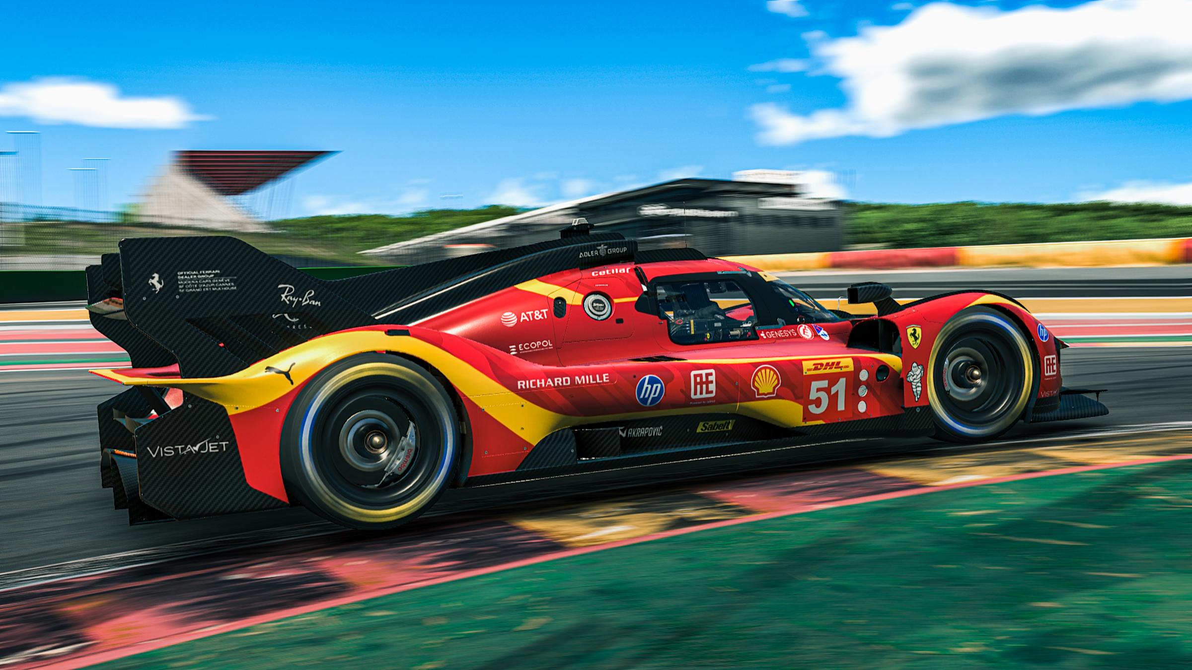 Preview of Ferrari AF Corse concept livery 2026 - red and yellow by Issam Er-Rabhi