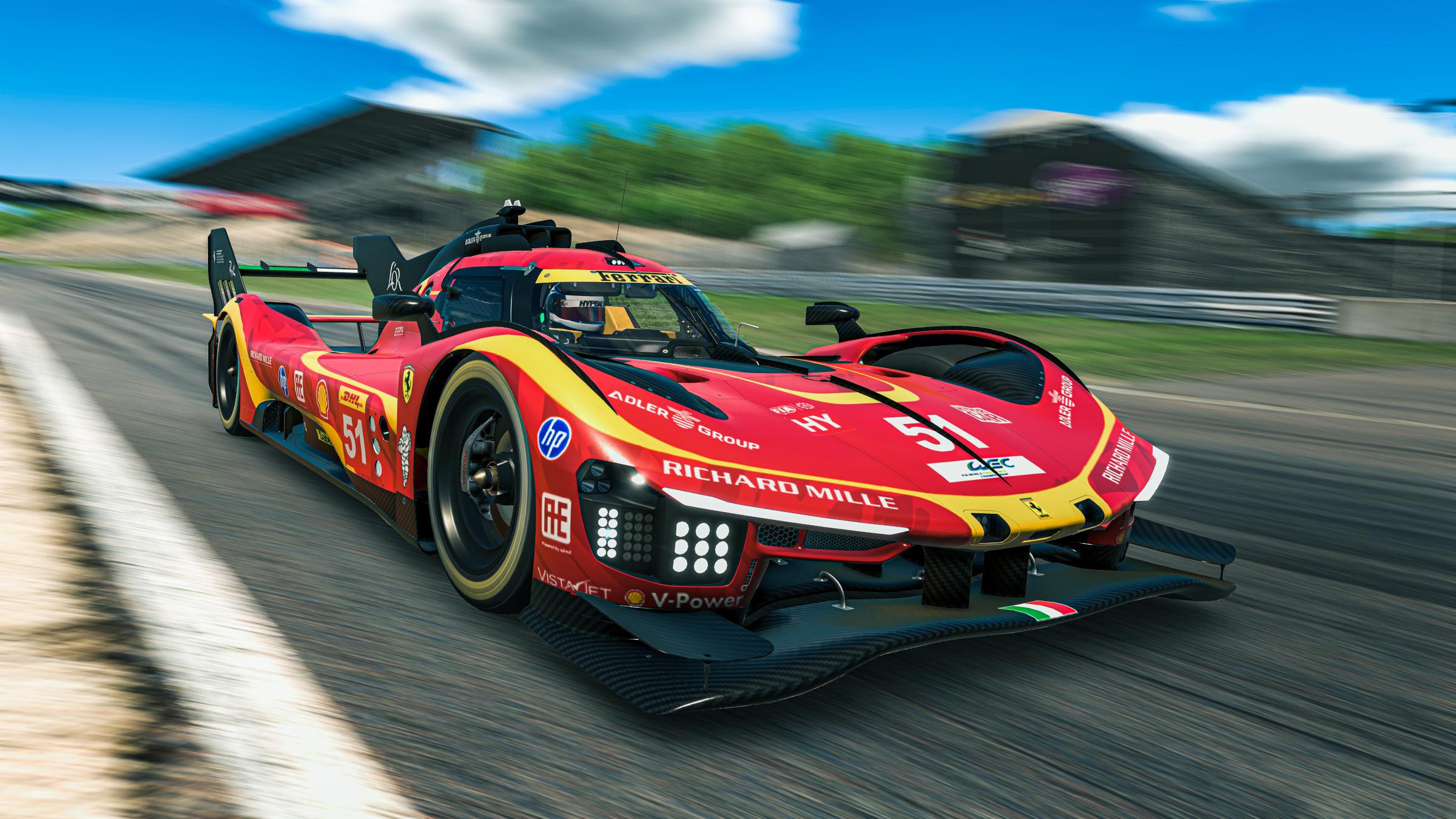 Preview of Ferrari AF Corse concept livery 2026 - red and yellow by Issam Er-Rabhi