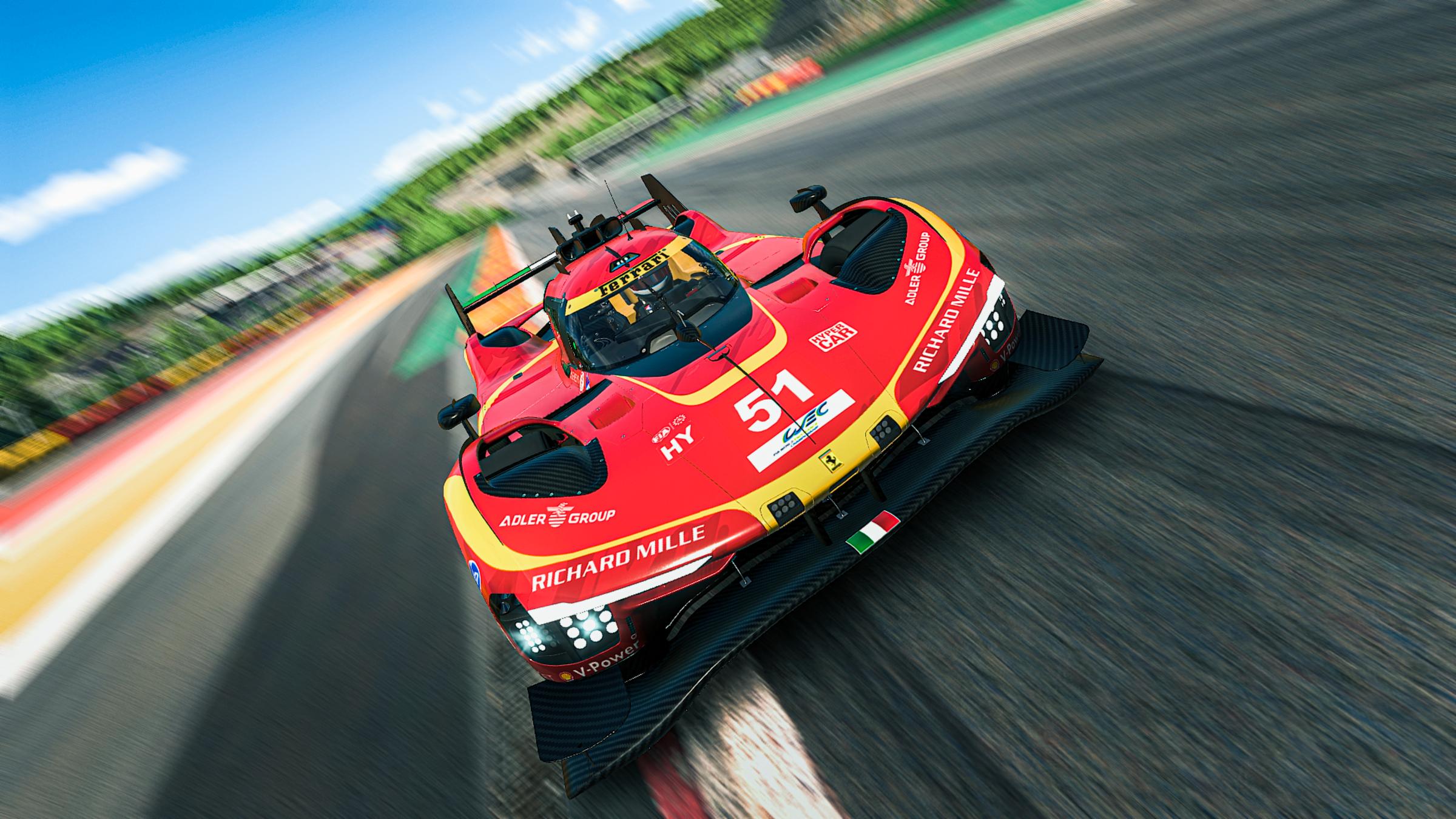 Preview of Ferrari AF Corse concept livery 2026 - red and yellow by Issam Er-Rabhi