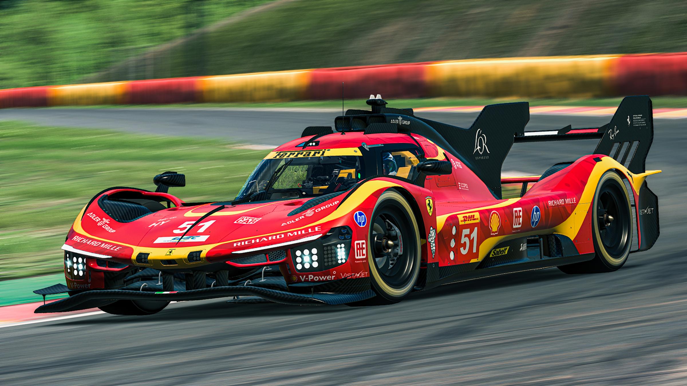 Preview of Ferrari AF Corse concept livery 2026 - red and yellow by Issam Er-Rabhi