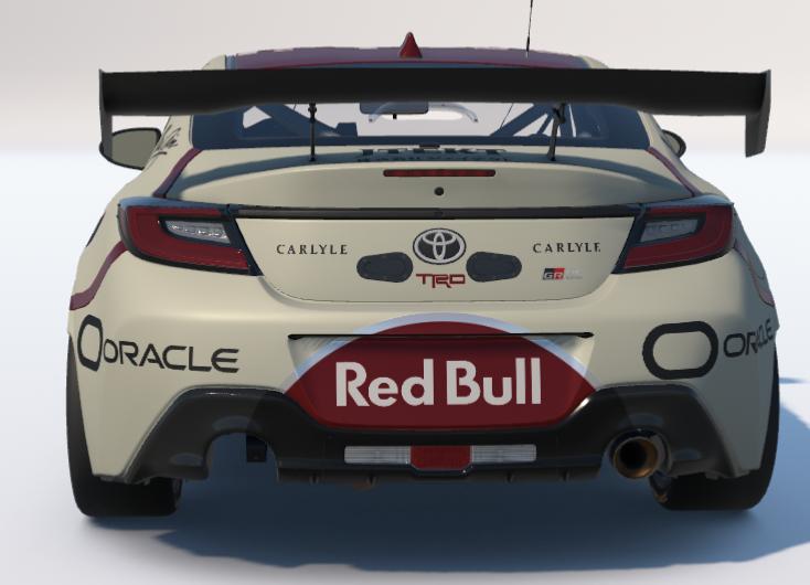 Preview of Cream/Wine Red Bull/Mobil 1 Fantasy Toyota GR86 by Ronald Lawson2