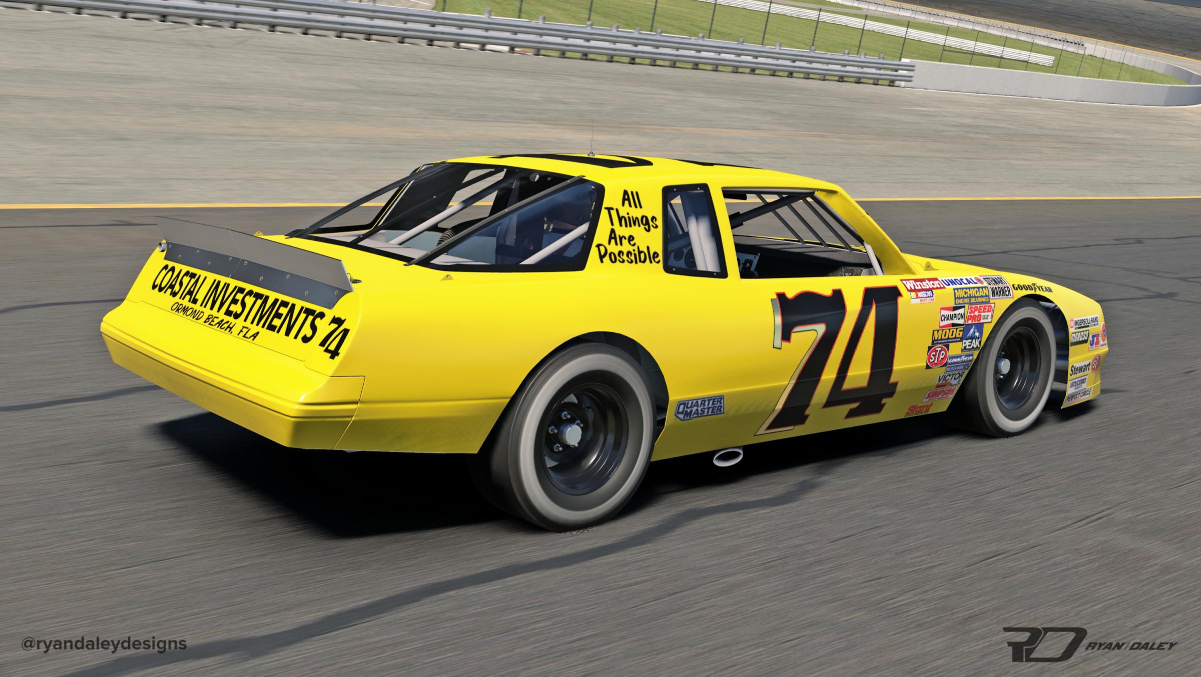 Preview of 1987 #74 Bobby Wawak Chevy With Numbers by Ryan Daley